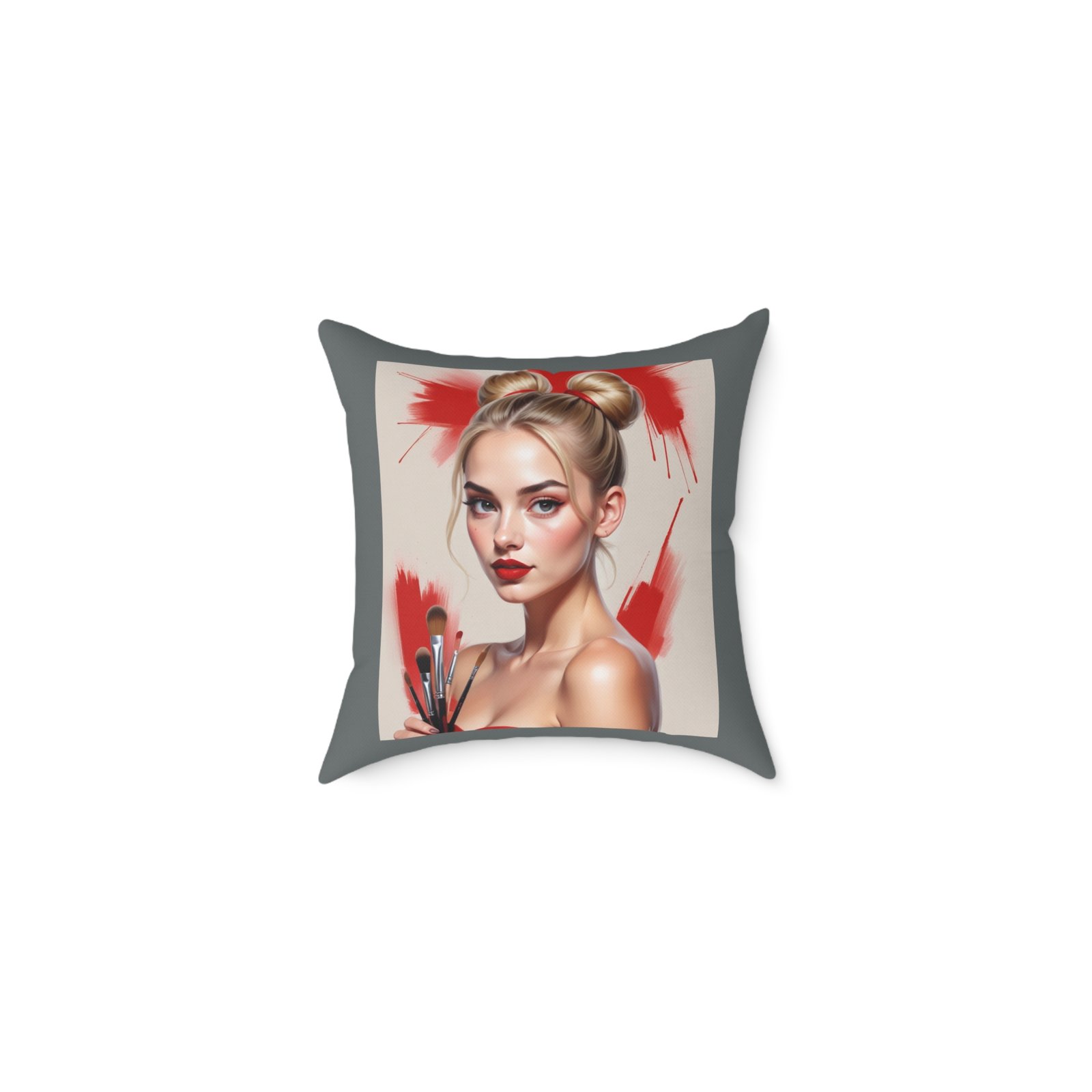 Mine Square Poly Canvas Pillow