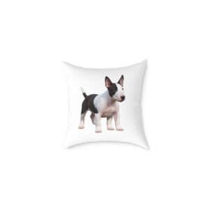 English Bull Terrier Square Poly Canvas Pillow