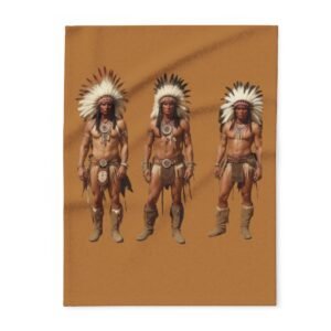 Red Indian Arctic Fleece Blanket