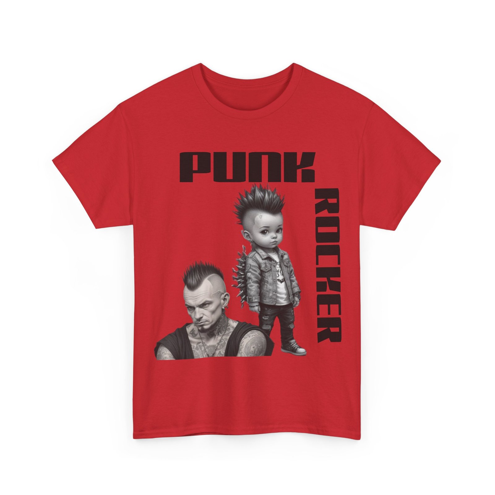 Punk Mother Daughter Father Son Grandparents Grandkids Matching Unisex Heavy Cotton Tee - Image 71
