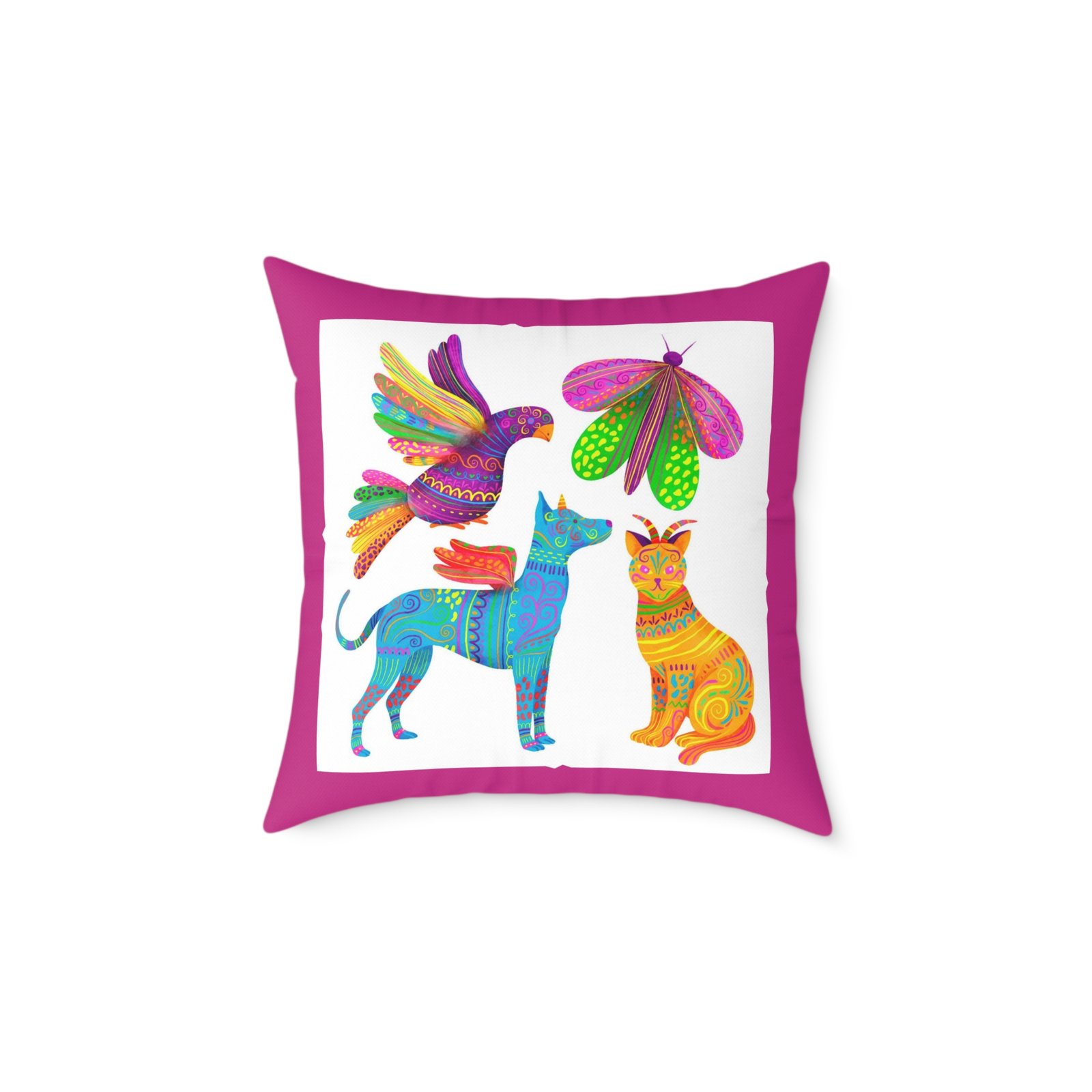 Mexico Square Poly Canvas Pillow - Image 9