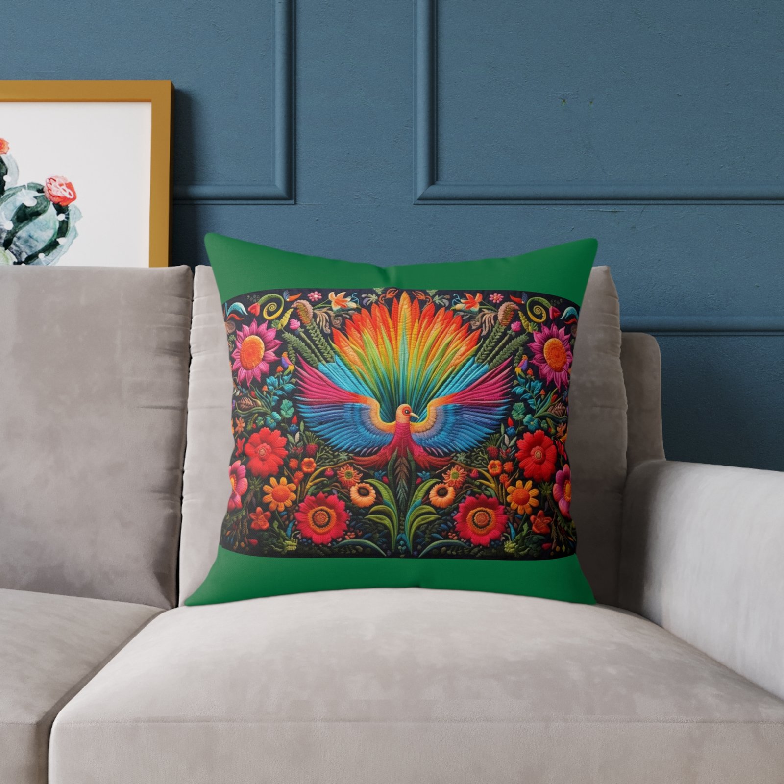 Mexico Square Poly Canvas Pillow - Image 11