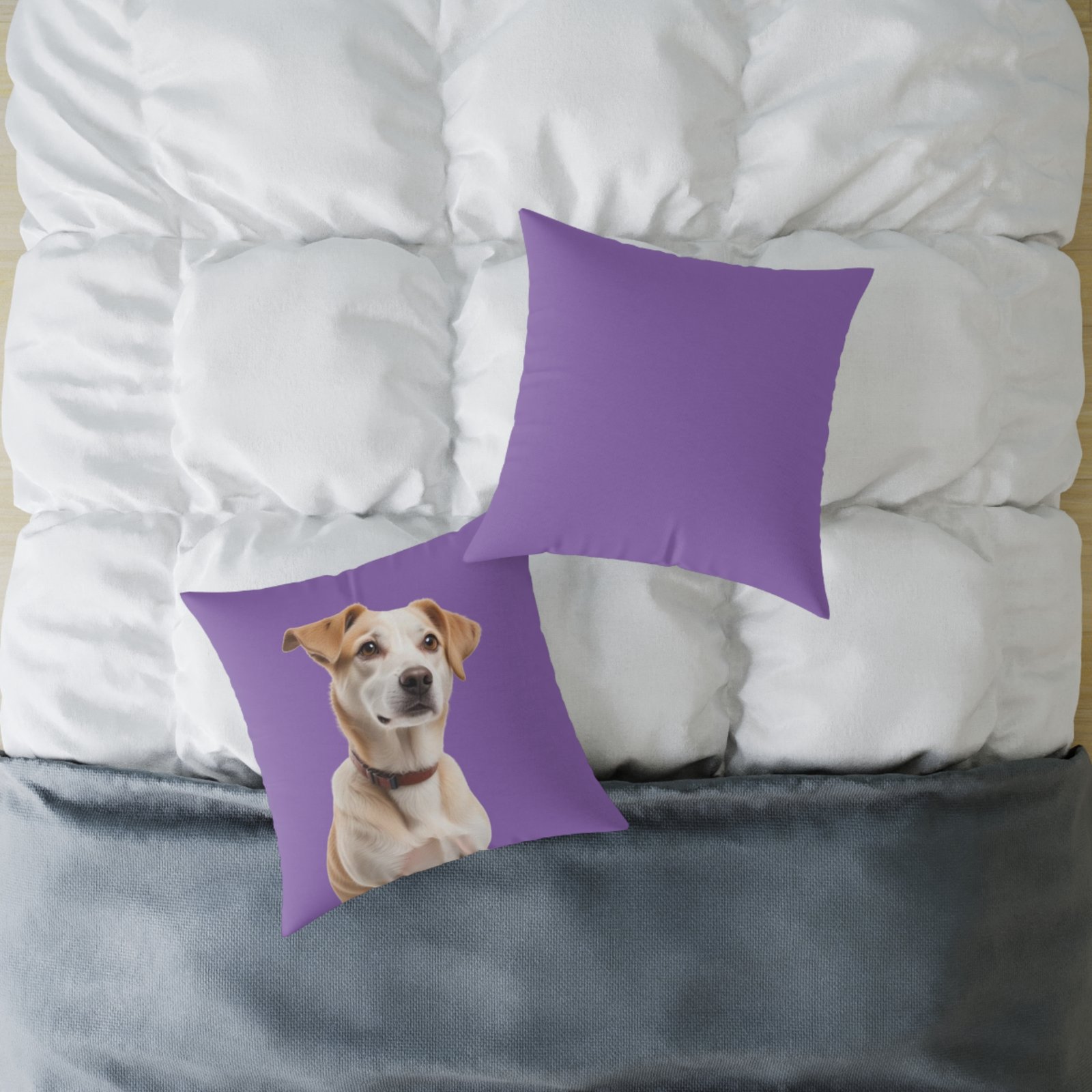 Jack Russell Square Poly Canvas Pillow - Image 12