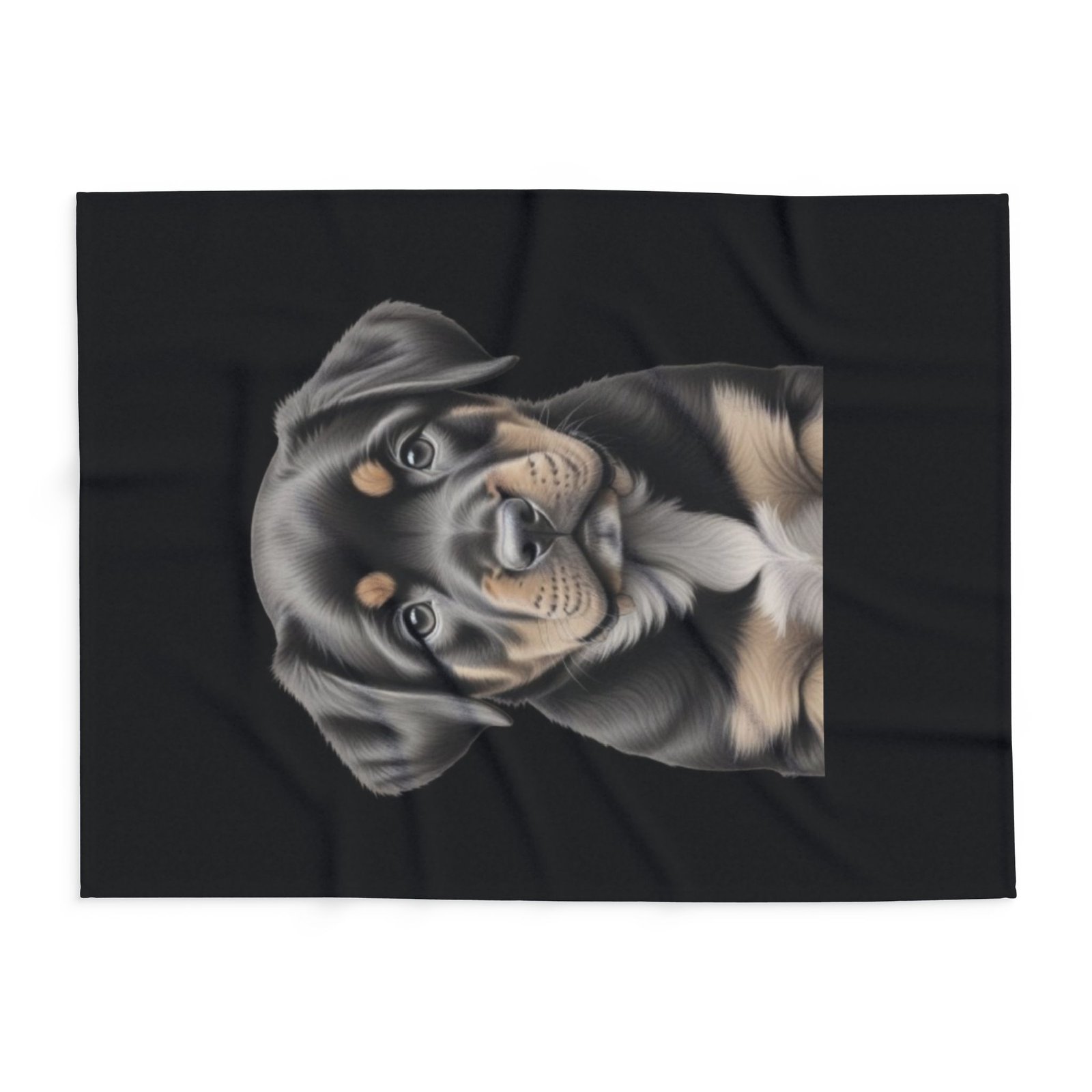 Rottweiller Puppy Arctic Fleece Blanket - Image 10