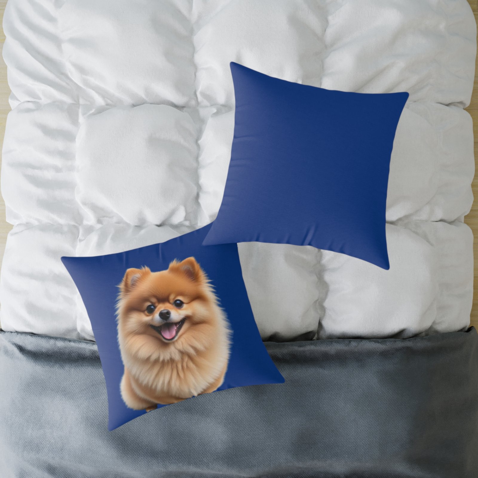 Pomeranian Dog Square Poly Canvas Pillow - Image 16