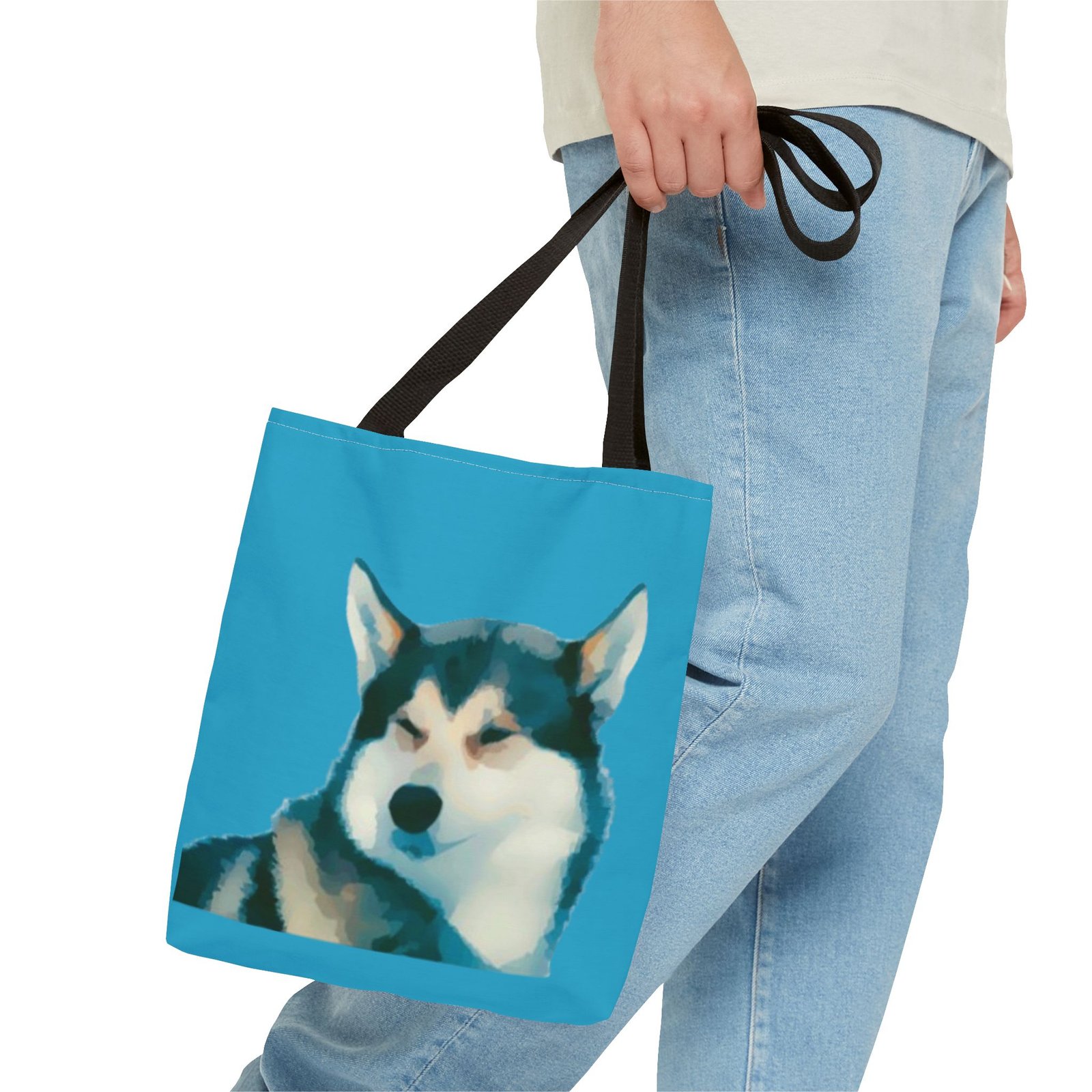 Husky Malumite Pet Lover Tote Bag - Stylish Dog Lover's Accessory - Image 3
