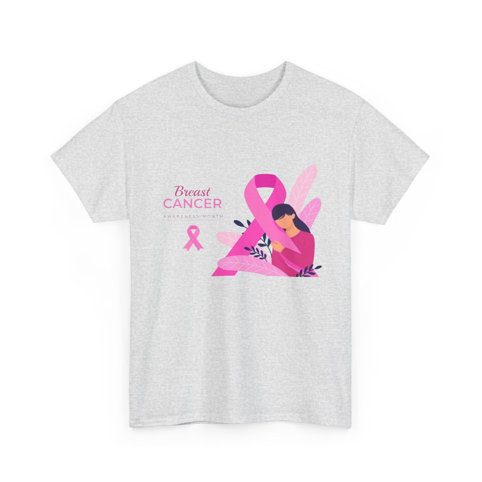 Breast Cancer Awareness Unisex Heavy Cotton Tee - Image 7
