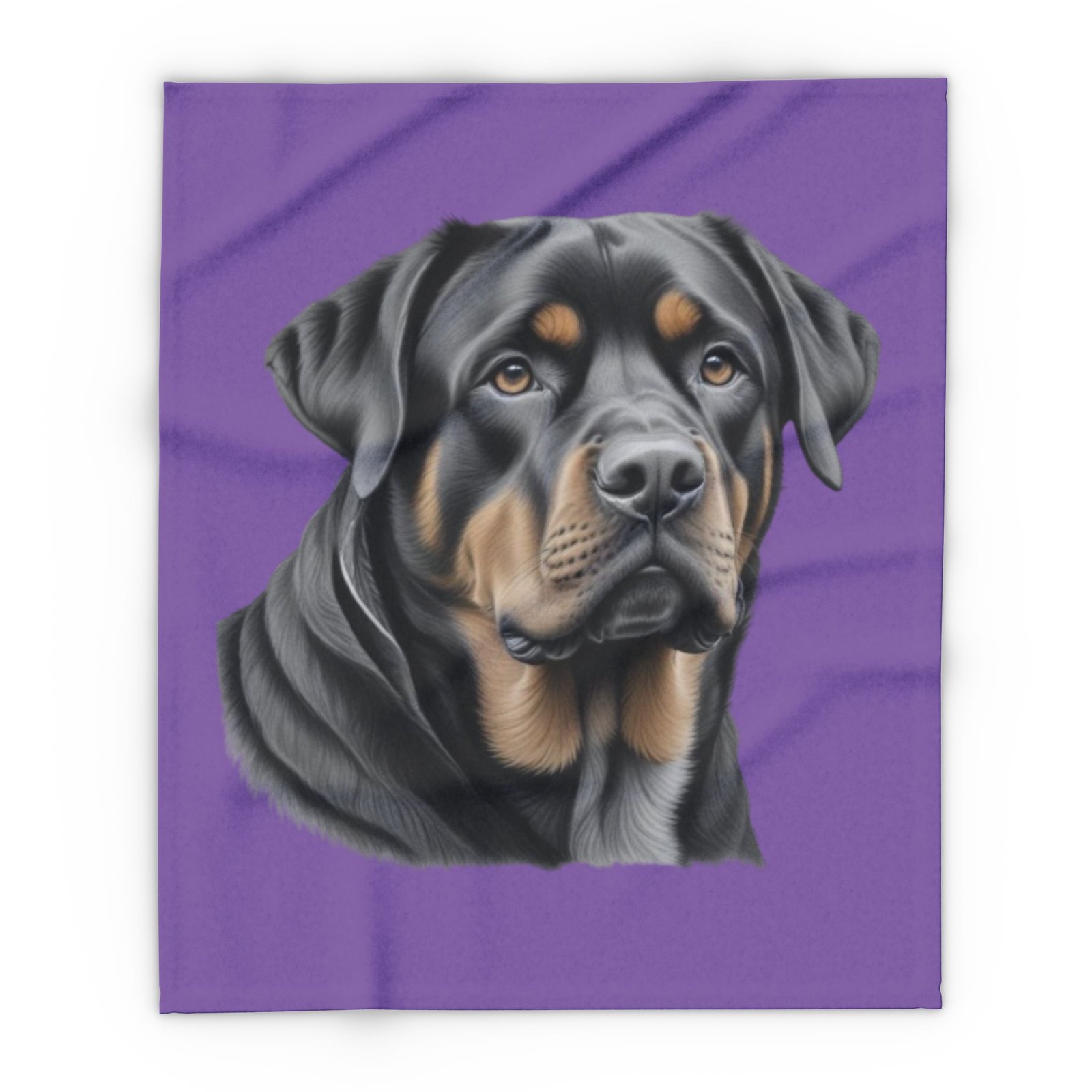 08 Rottweiller Puppy Arctic Fleece Blanket - Image 5