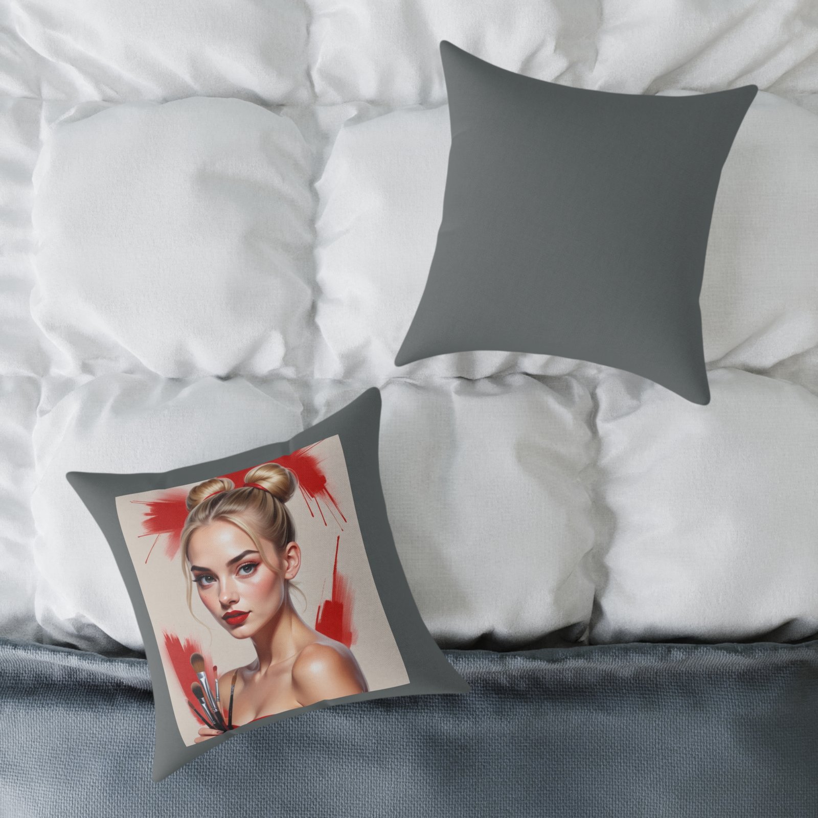 Mine Square Poly Canvas Pillow - Image 8