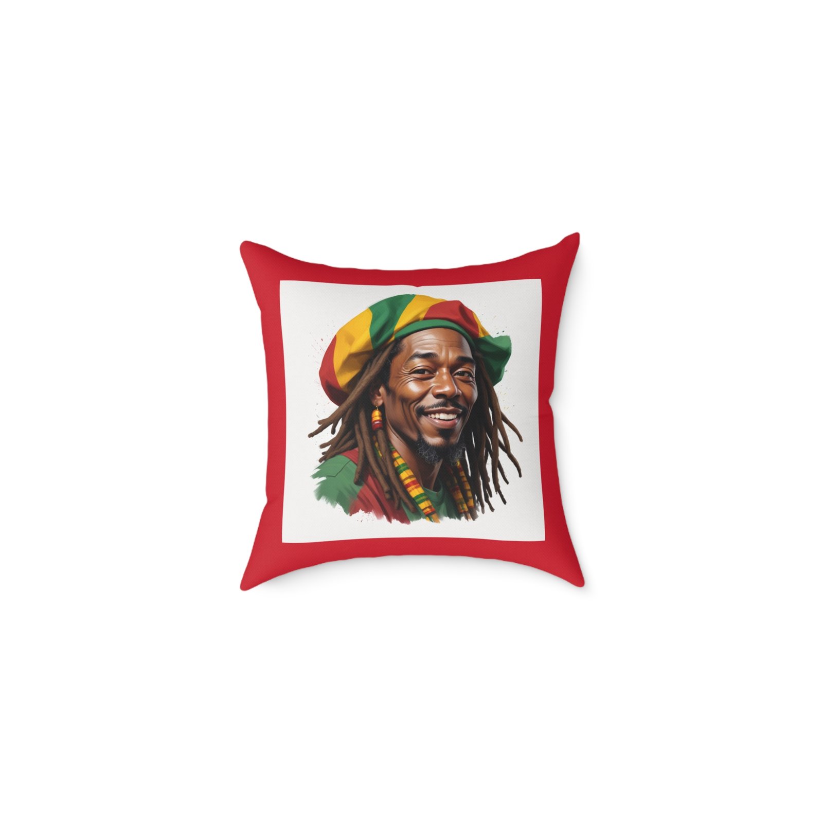Simply Reggae Square Poly Canvas Pillow