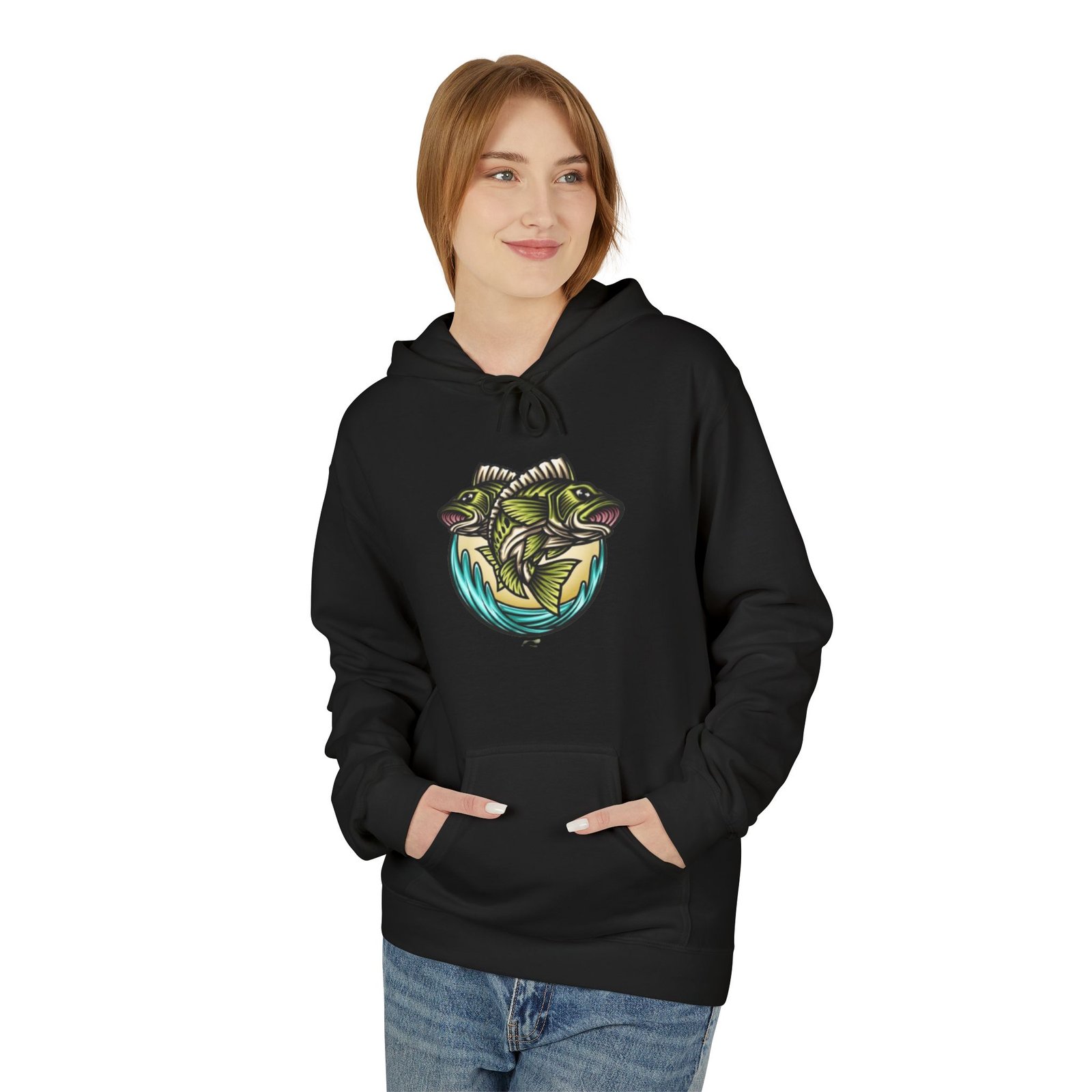 Fishing Adventure Water Sport Fleece Hoodie | Perfect Gift for Anglers, Outdoor Enthusiasts, Fishing Trips, Birthdays, and Summer - Image 11