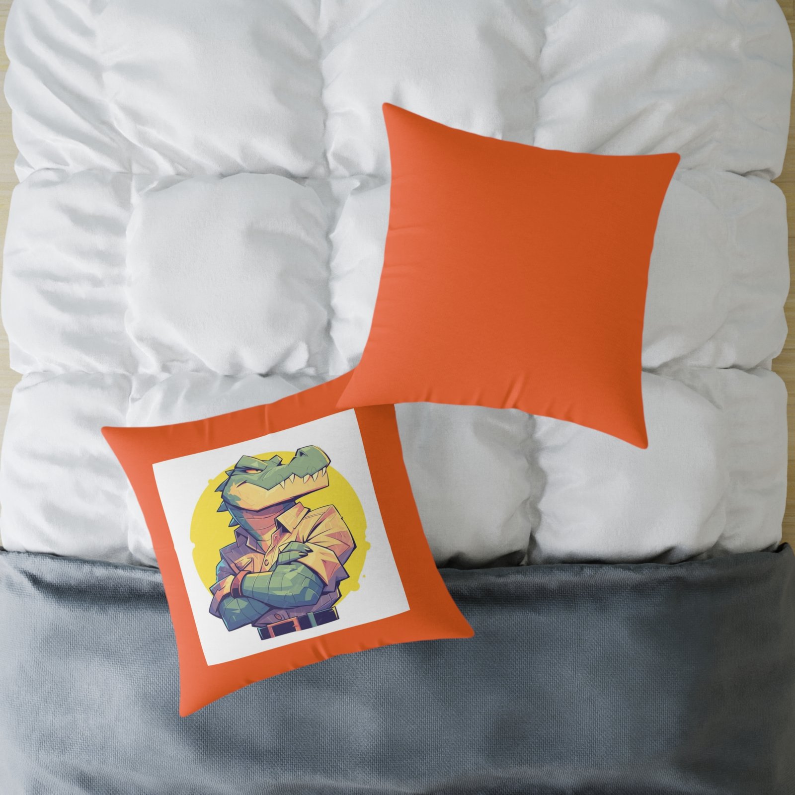 Dinassaur Square Poly Canvas Pillow - Image 16