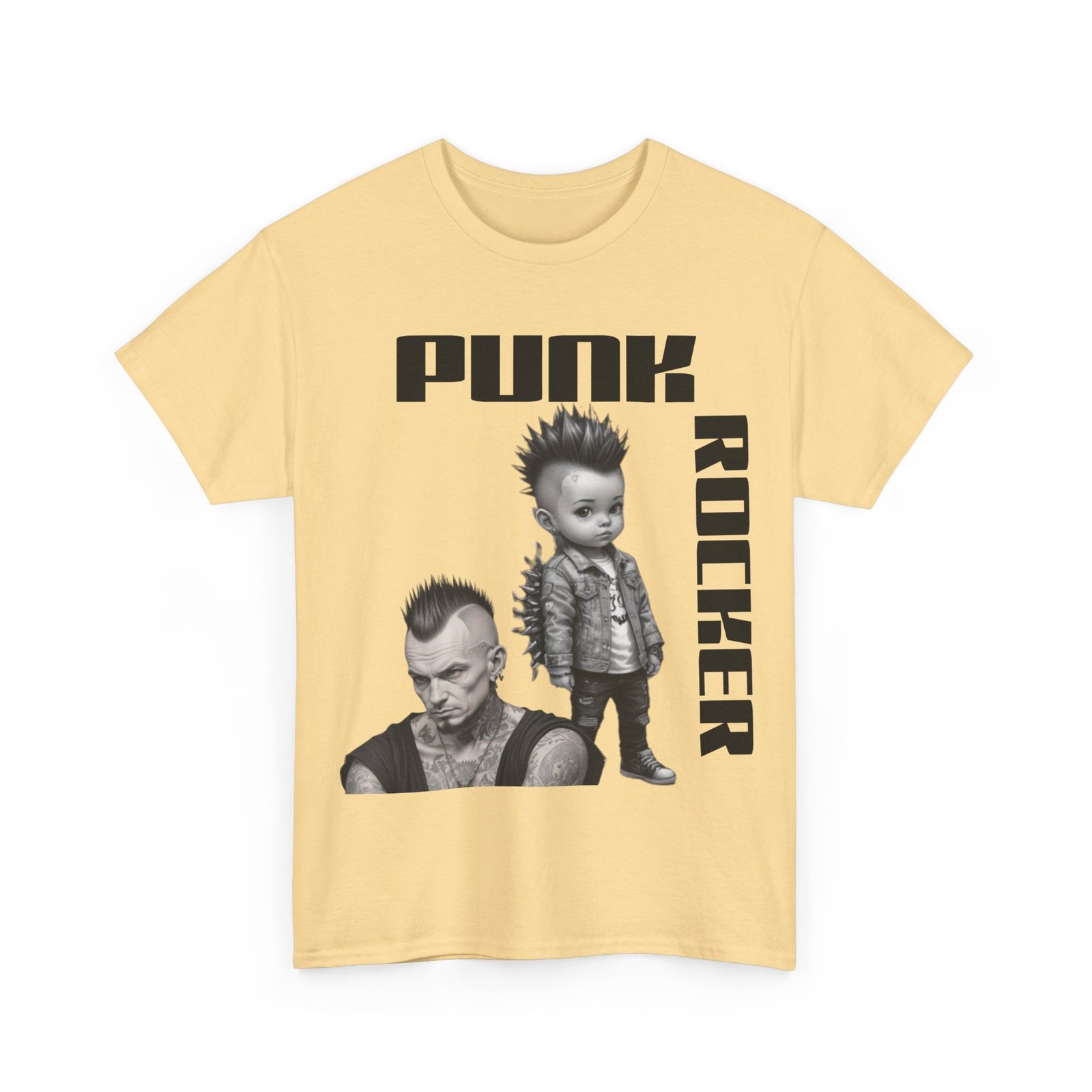 Punk Mother Daughter Father Son Grandparents Grandkids Matching Unisex Heavy Cotton Tee - Image 15