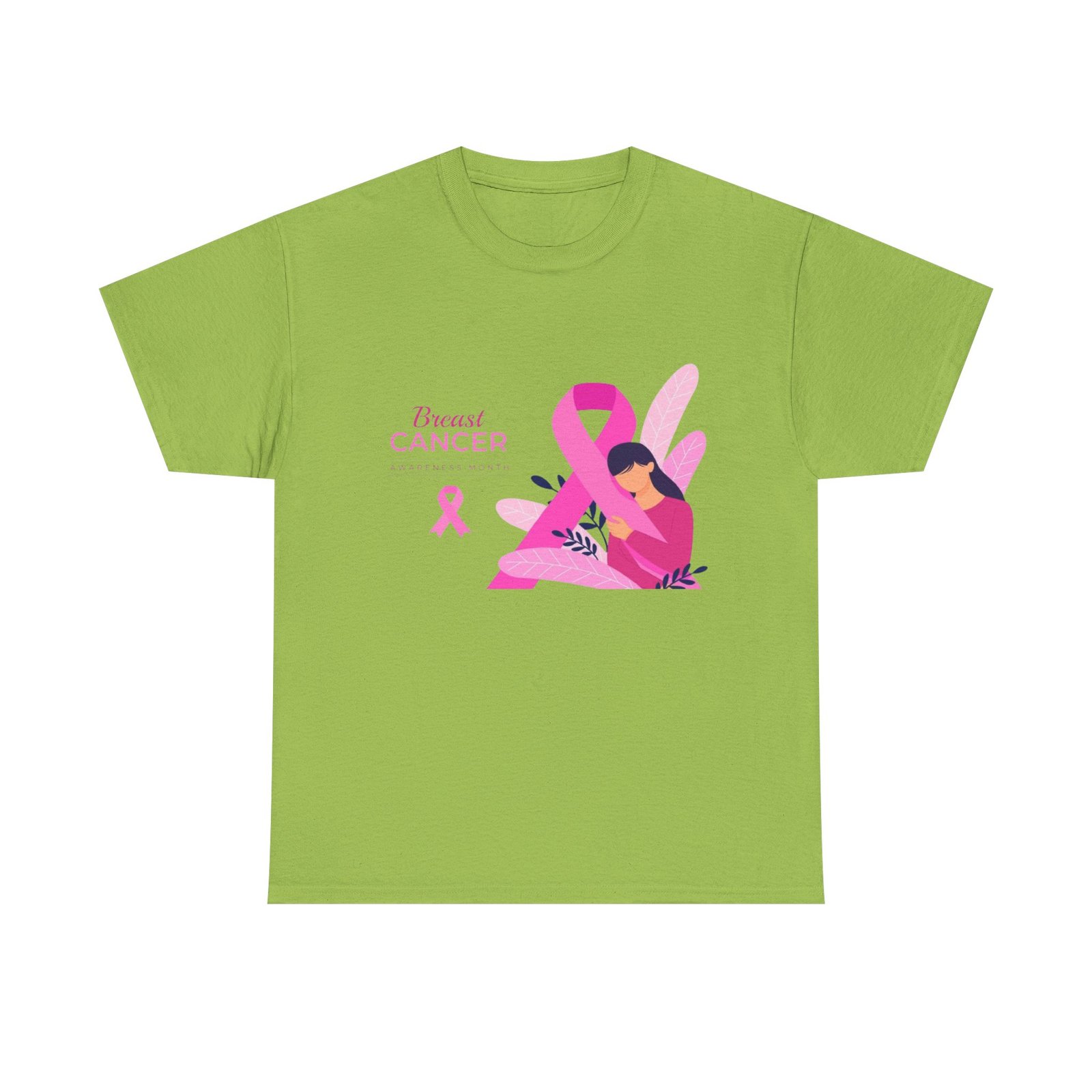 Breast Cancer Awareness Unisex Heavy Cotton Tee - Image 41