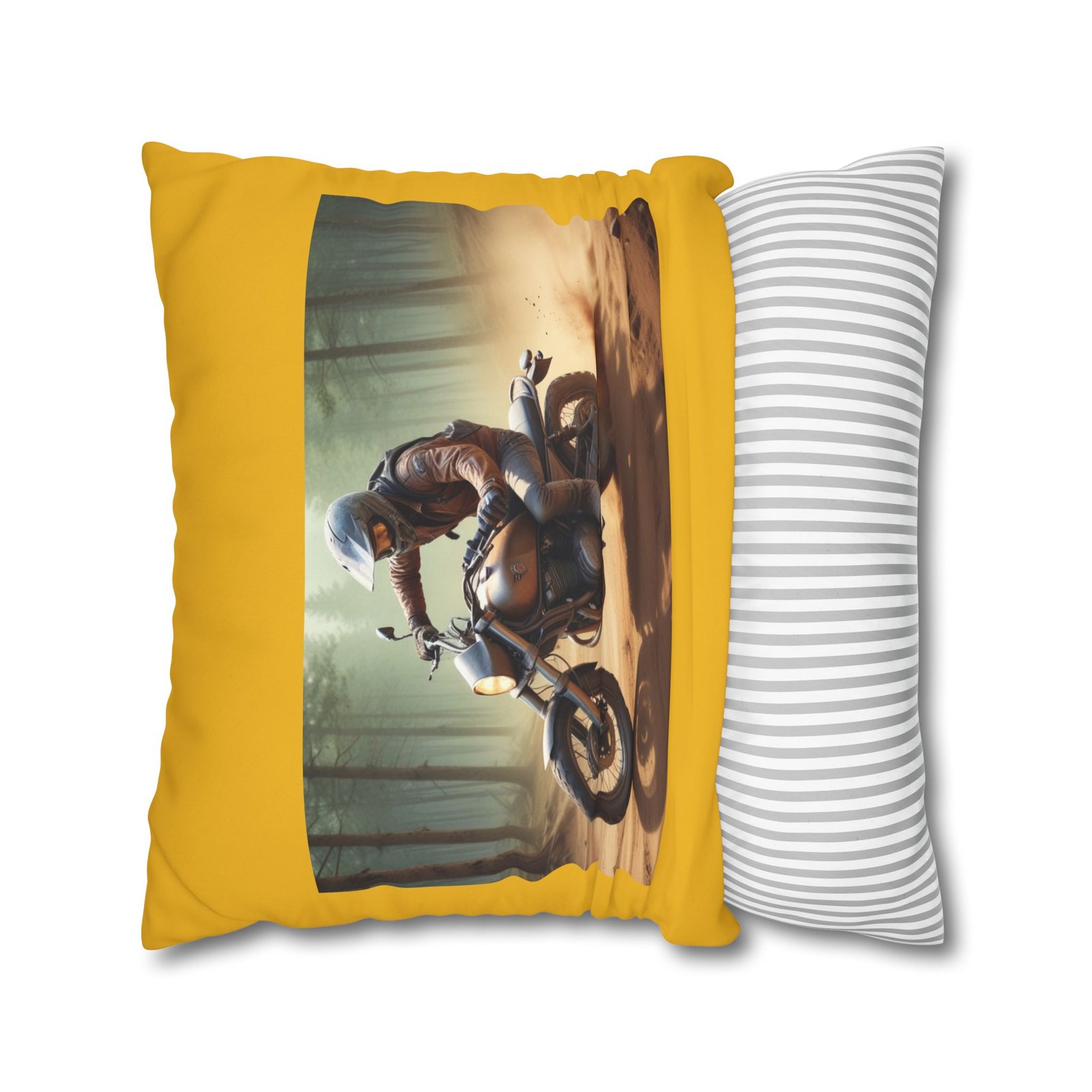 Scrambling Bikes Square Poly Canvas Pillowcase - Image 14