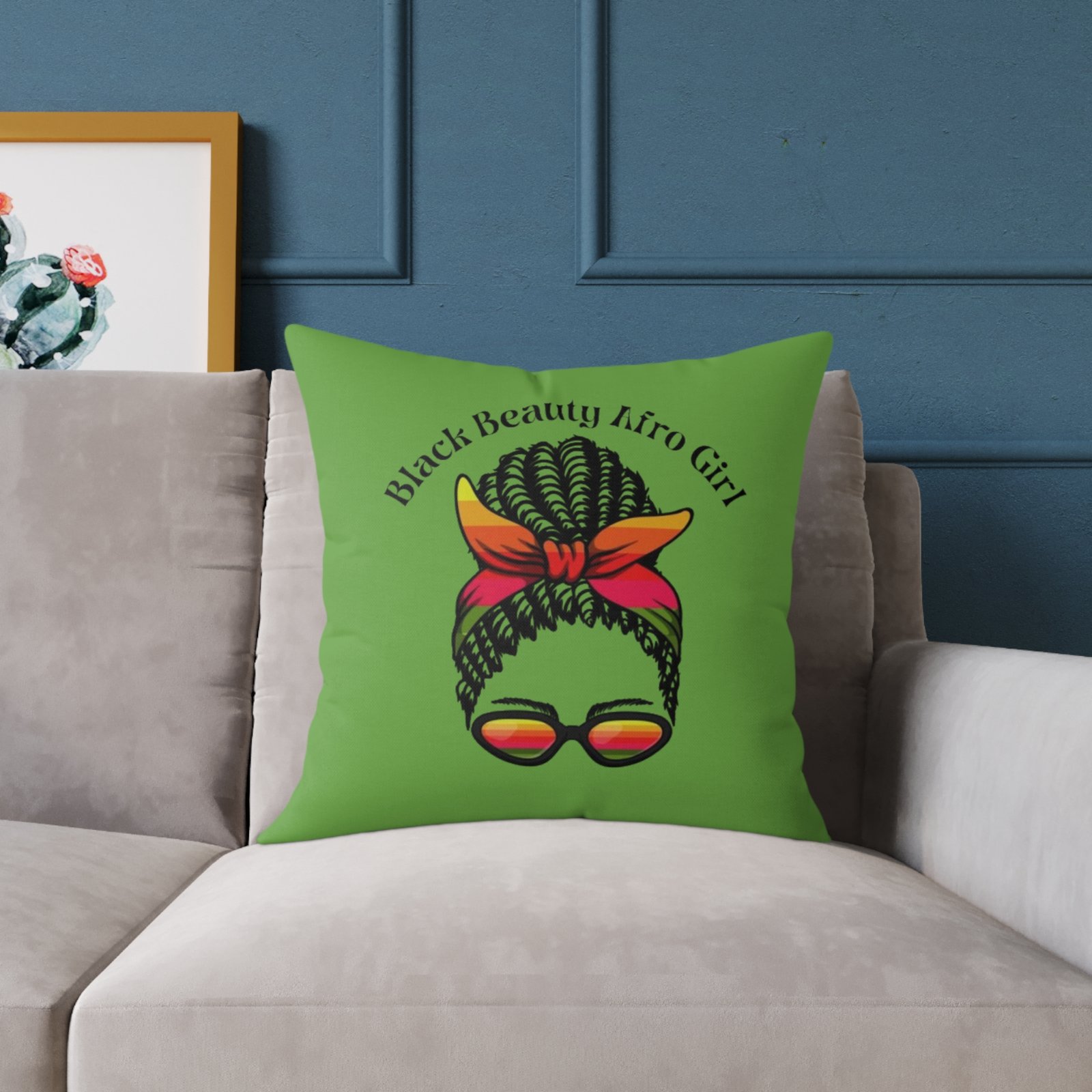 Jamaica Reggae Rasta Music Spliff Cannabis Square Poly Canvas Pillow 08 - Image 11