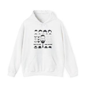 Moustache Hooded Sweatshirt. Unisex Heavy Blend™ Hooded Sweatshirt