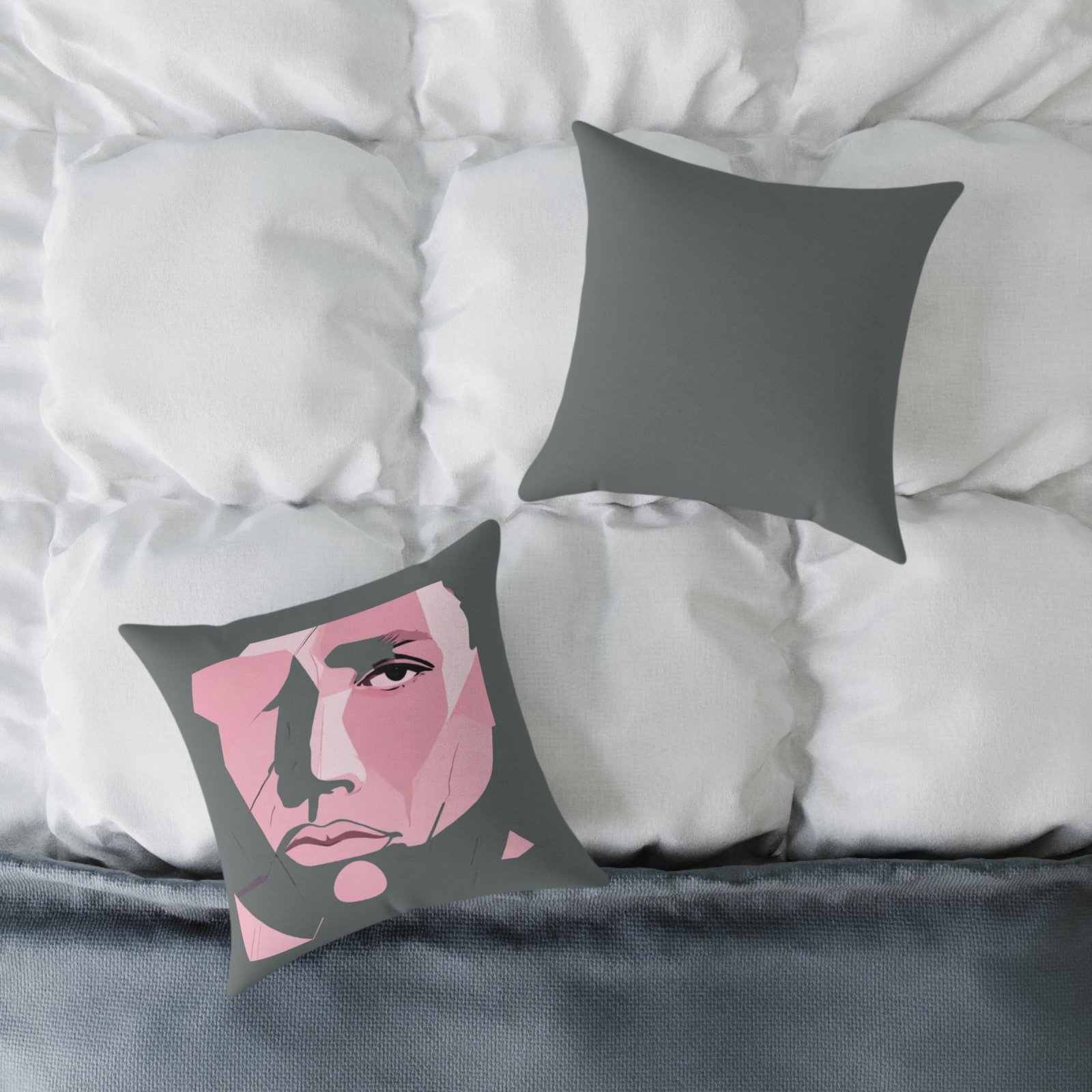 Abstract Square Poly Canvas Pillow - Image 4