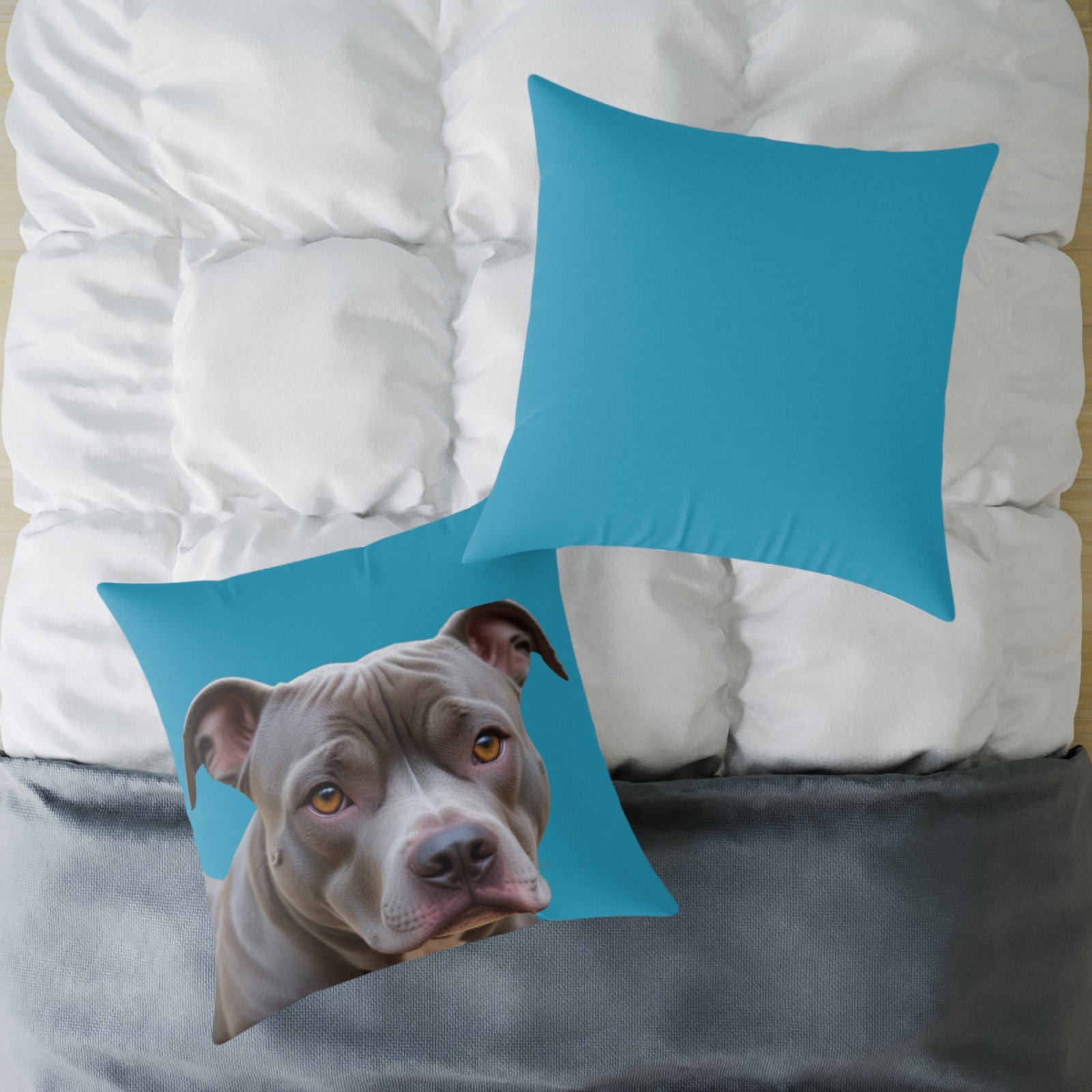 Staffordshire Bull Terrier Square Poly Canvas Pillow - Image 20
