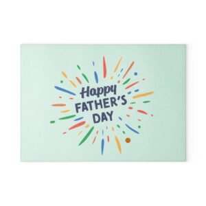 Best Dad Family Glass Cutting Board - Unique Kitchen Decor, Perfect Gift for Chefs, Home Cooks, and Housewarmings, Ideal for Birthdays or Holidays