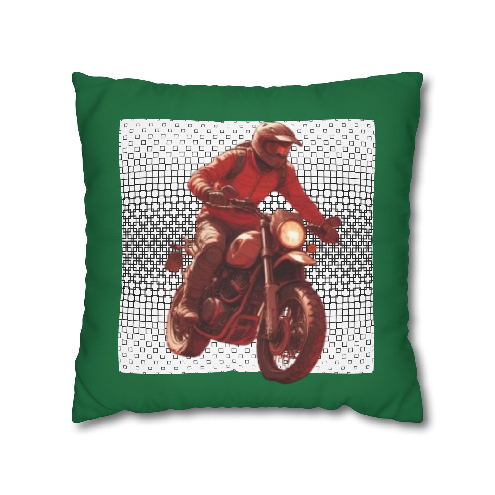 Scrambling Bikes Square Poly Canvas Pillowcase - Image 9