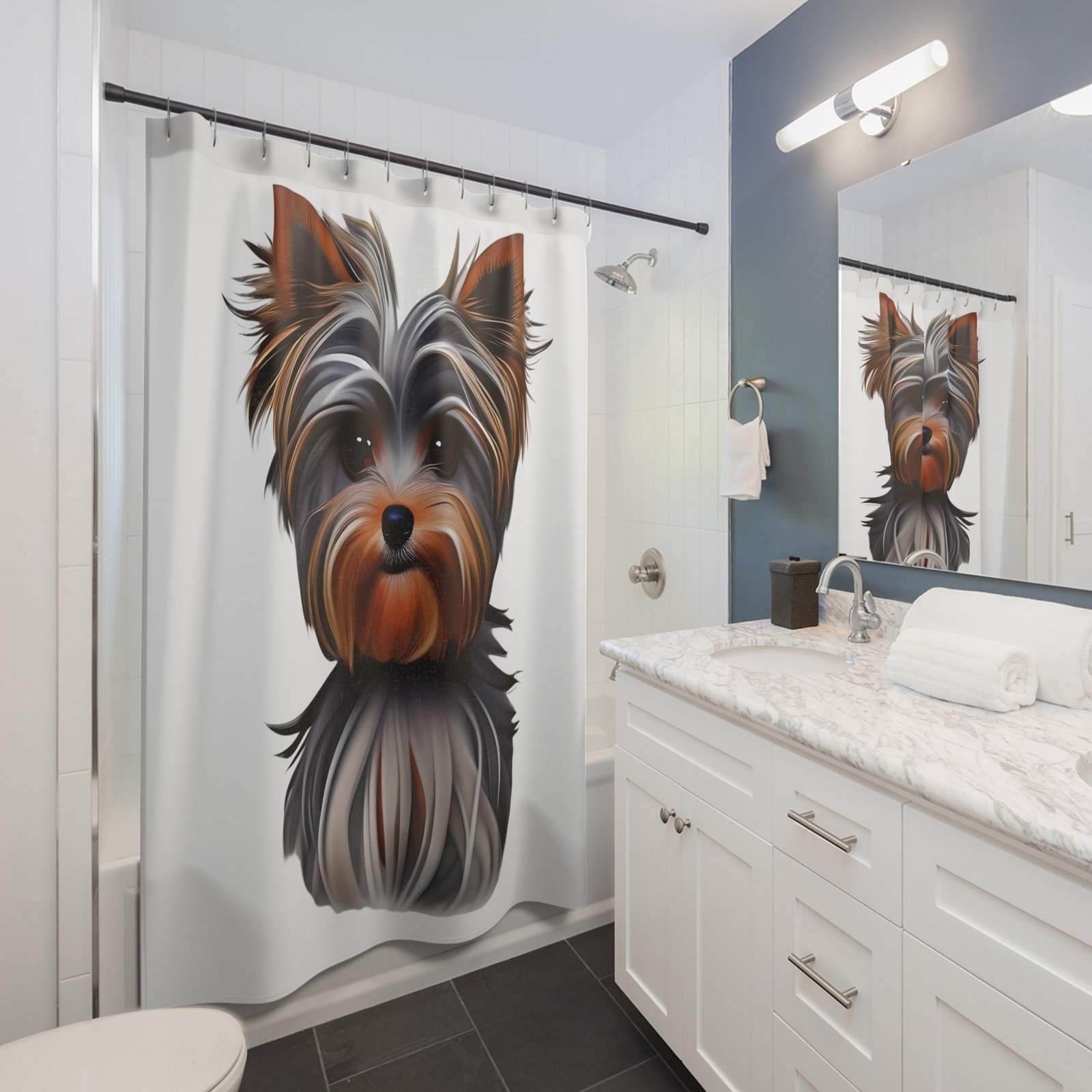 Shower Curtains Dog Lover Terrier - Image 3