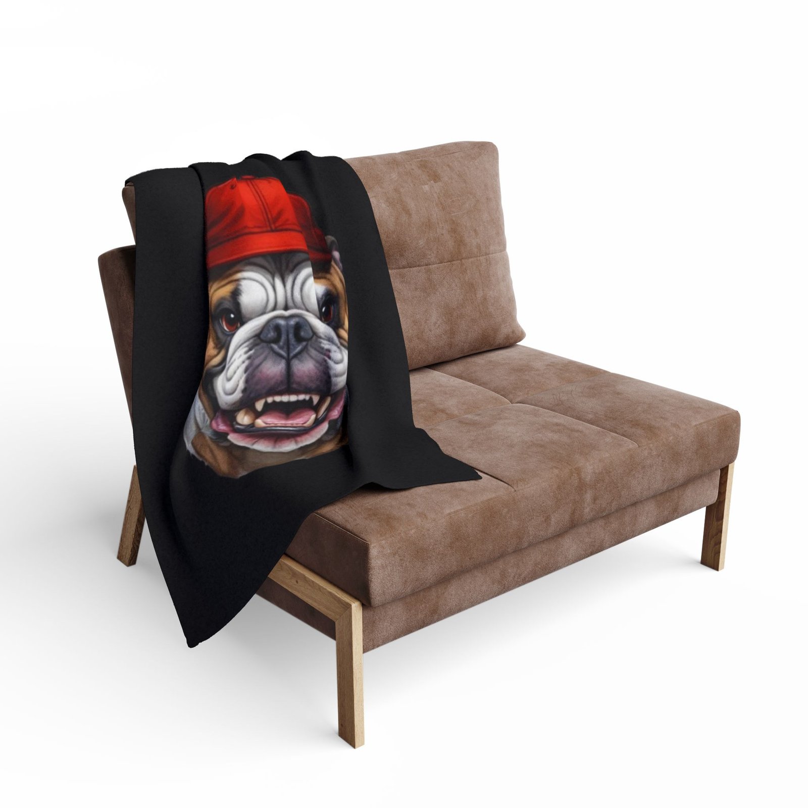 Bulldog Fleece Blanket, Dog Lover Gift, Pet Keepsake, Home Decor, Warm Throw for Winter, Cabin or Dog-Themed Parties - Image 4