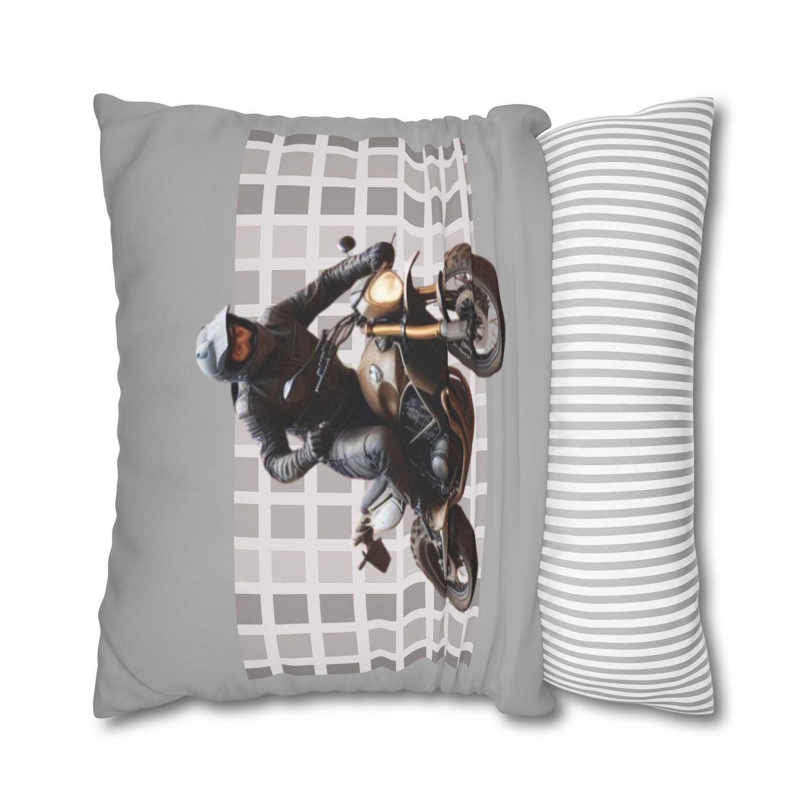 Scrambling Bikes Square Poly Canvas Pillowcase - Image 18