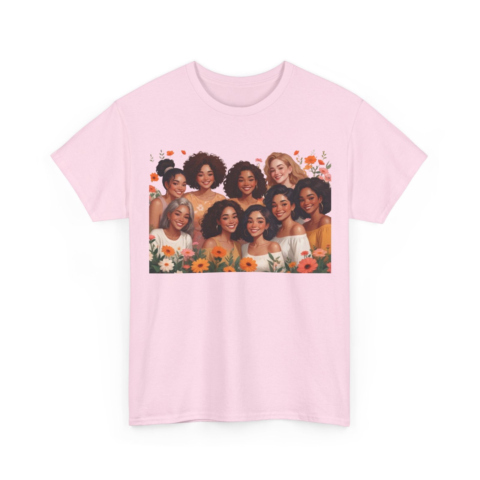 Among The Flowers Unisex Heavy Cotton Tee - Image 63