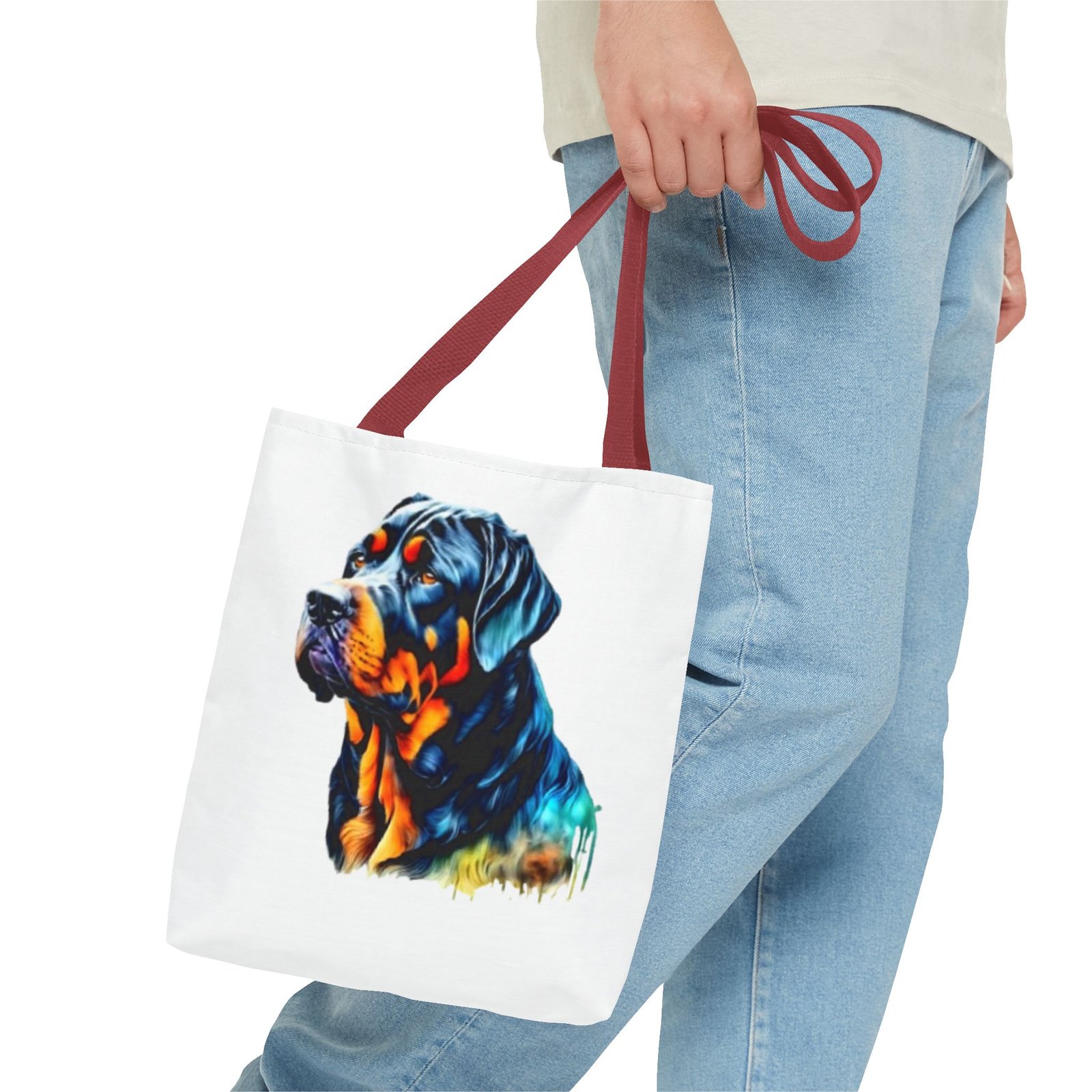 Rottweiler Dog Tote Bag - Stylish Dog Lover's Accessory - Image 7