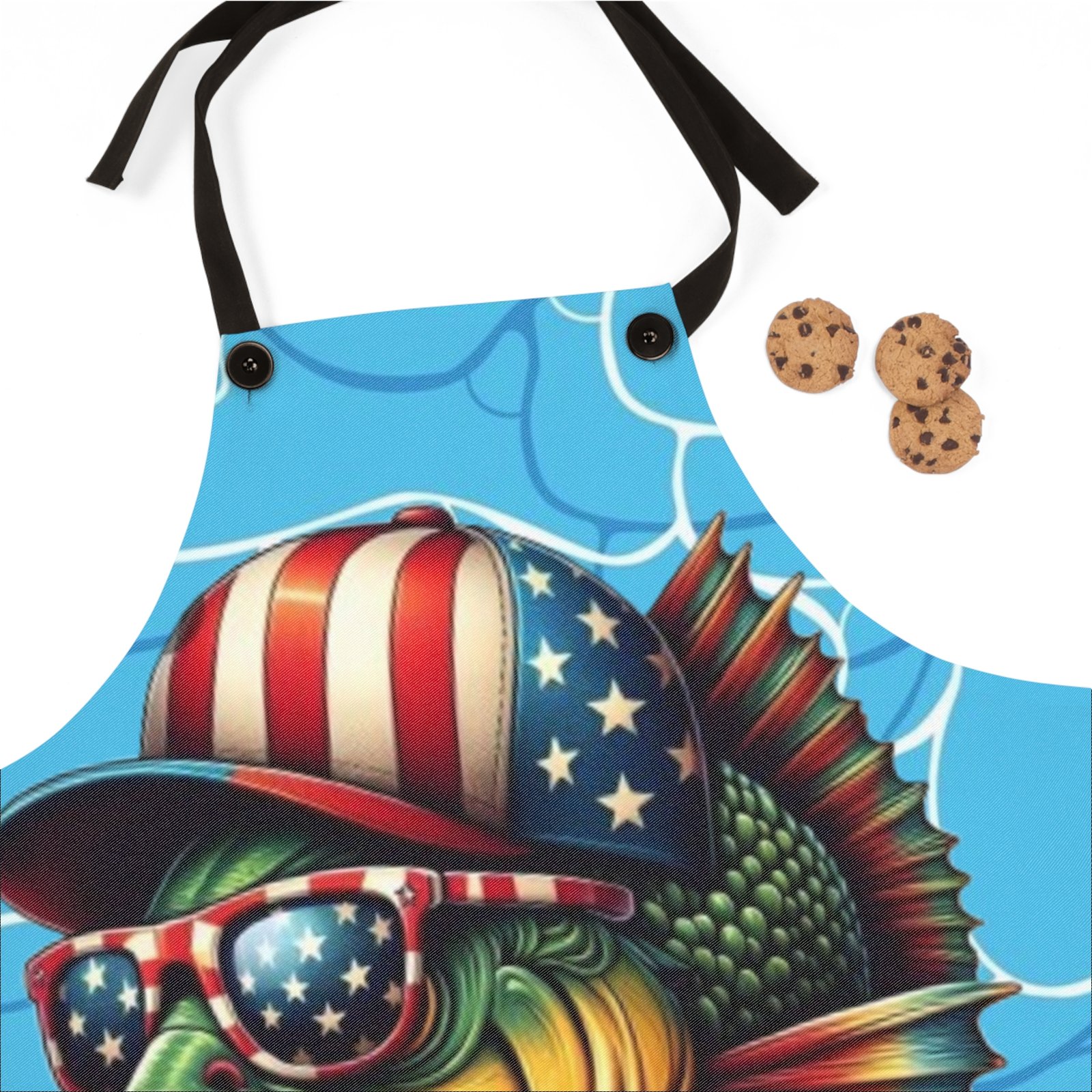 Fishing Enthusiast Apron - Go Fishing Kitchen Gift, BBQ Cooking Gear, Fisherman Accessory, Outdoor Cooking Apron, Unique Gift for Anglers - Image 2