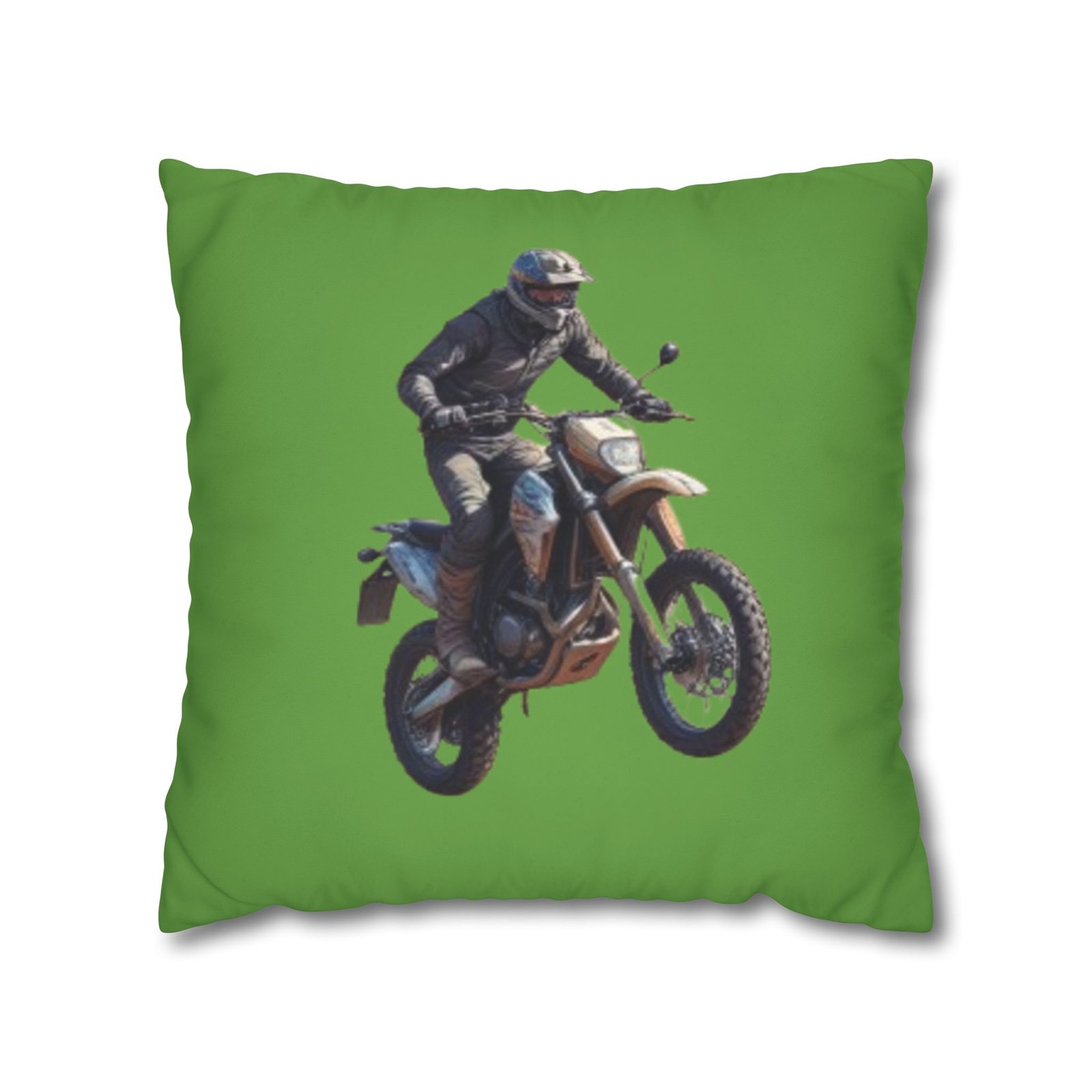 Scrambling Bikes Square Poly Canvas Pillowcase - Image 9