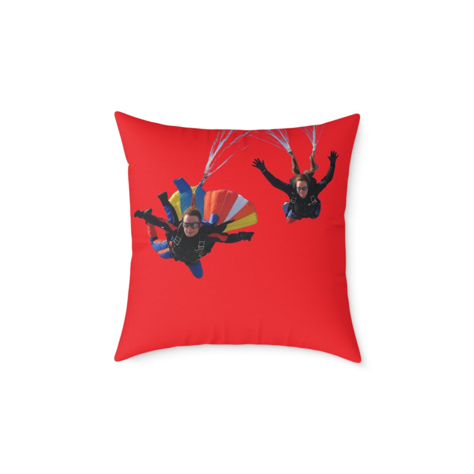 Parachuters Square Poly Canvas Pillow - Image 9