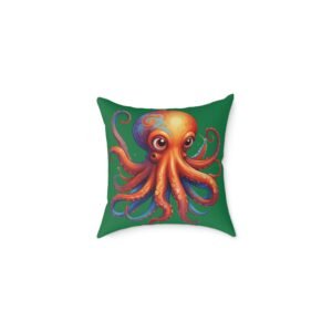 Octopus Square Poly Canvas Pillow