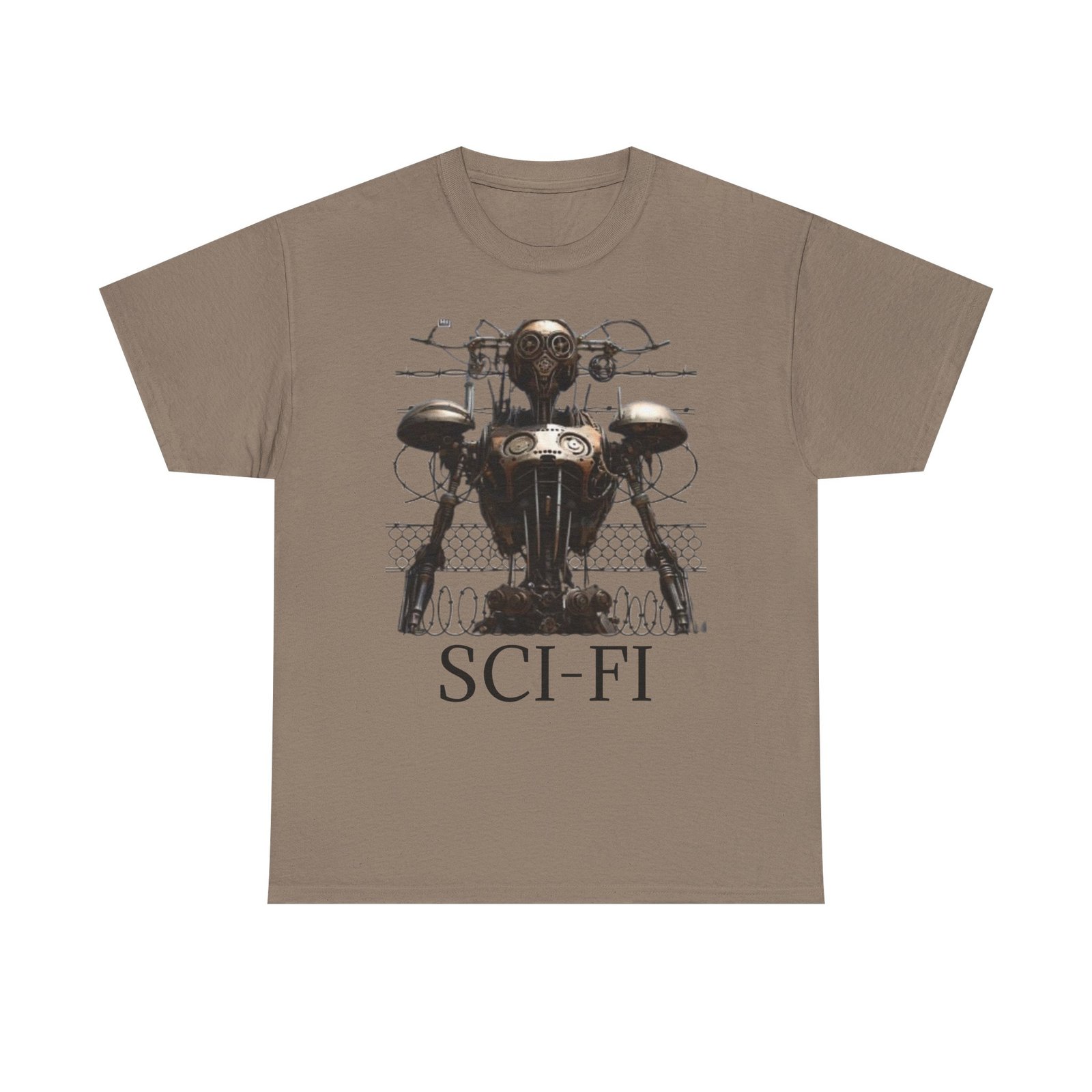 Sci-Fi Robot Futuristic Tee, Unisex Cotton T-Shirt, Geeky Clothing, Perfect Gift for Sci-Fi Lovers, Casual Wear, Unique Graphic Tee - Image 29