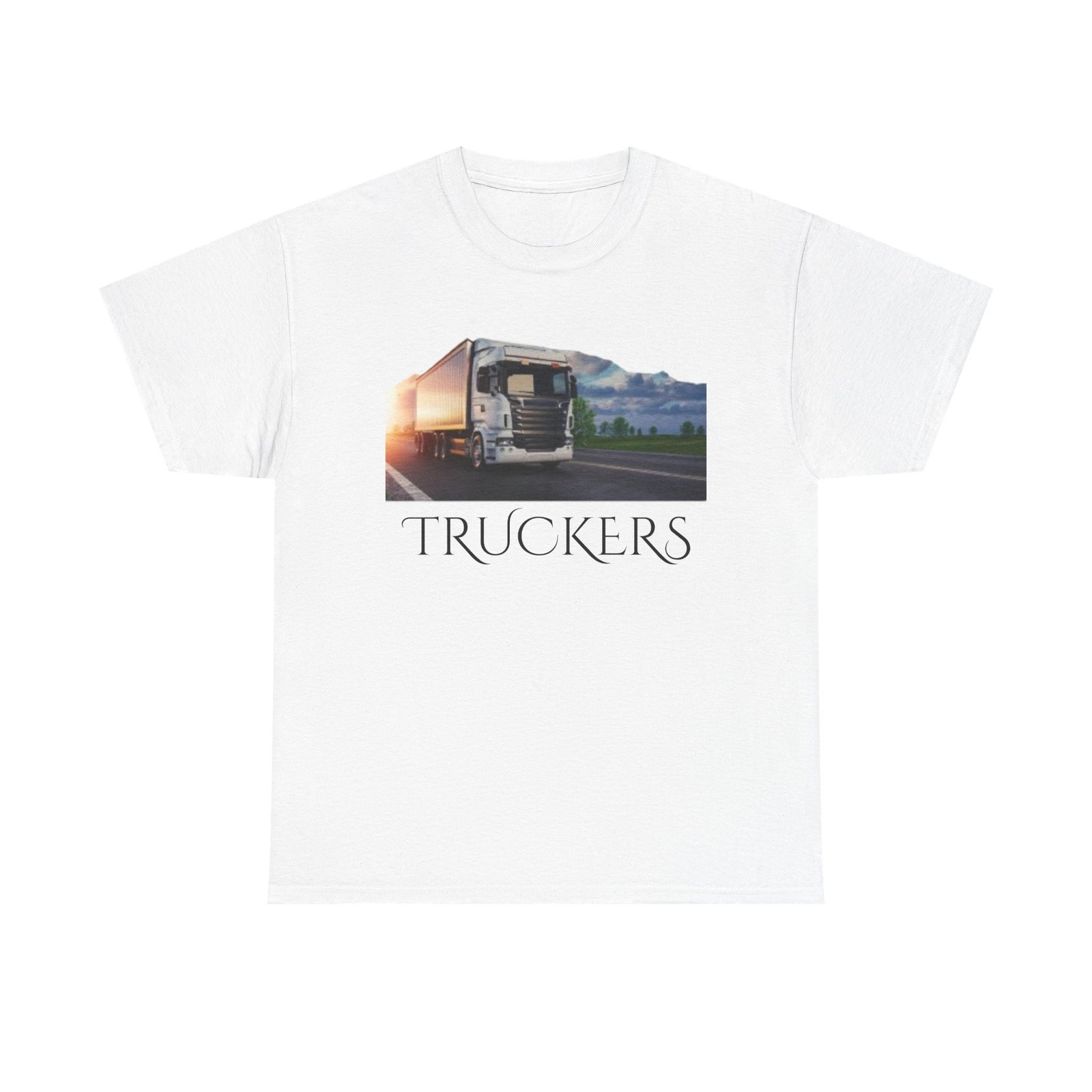 Truckers Lorry Transport Truckers Lorry Unisex Heavy Cotton Tee - Truckers Life, Casual Tee, Truck Driver Gift, Travel Apparel, Road Trip Shirt, Everyday Comfort