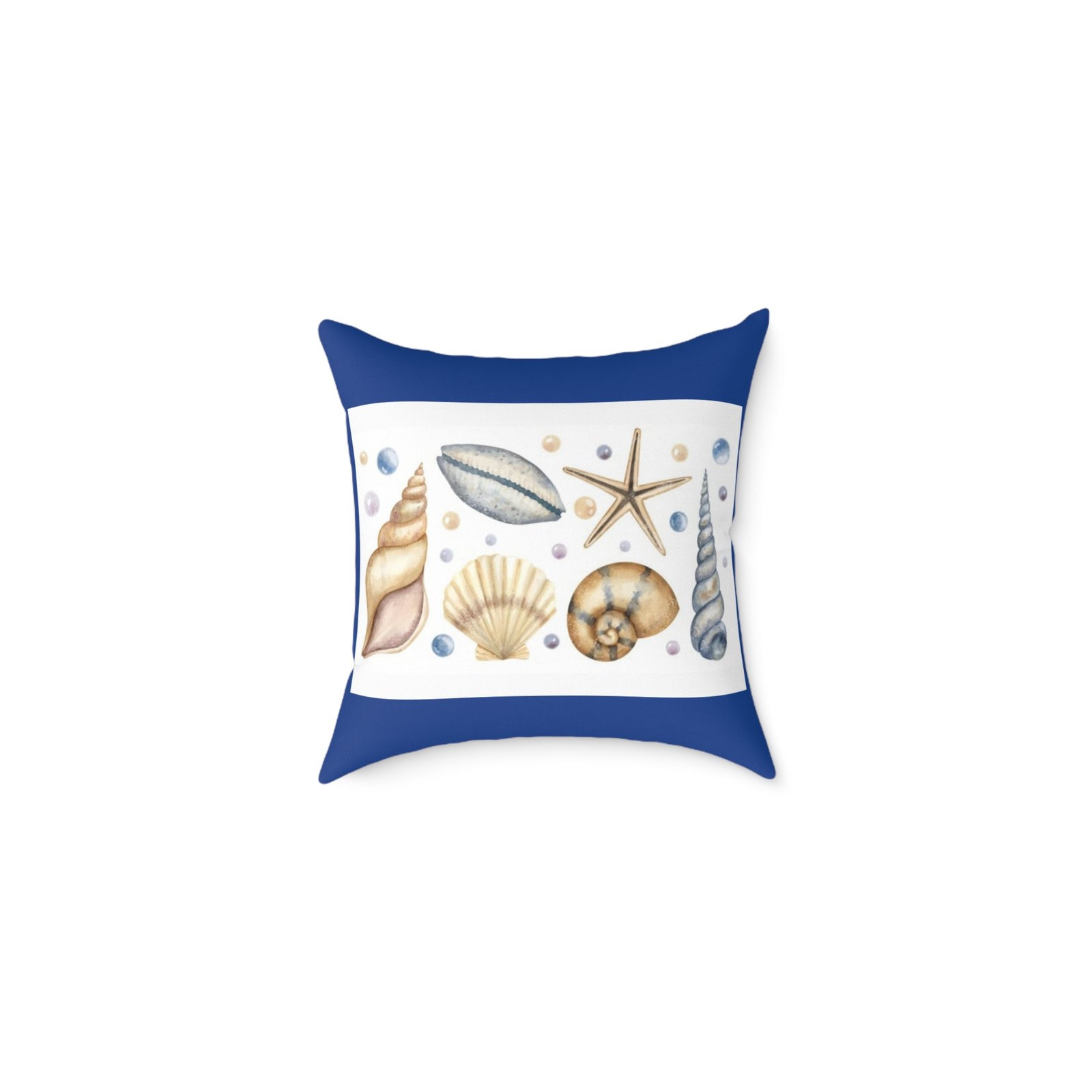 Sea shells Seaside Beach Square Poly Canvas Pillow 08