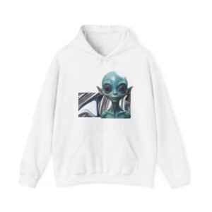 Futuristic Robot Hoodie - Sci-Fi Alien Design