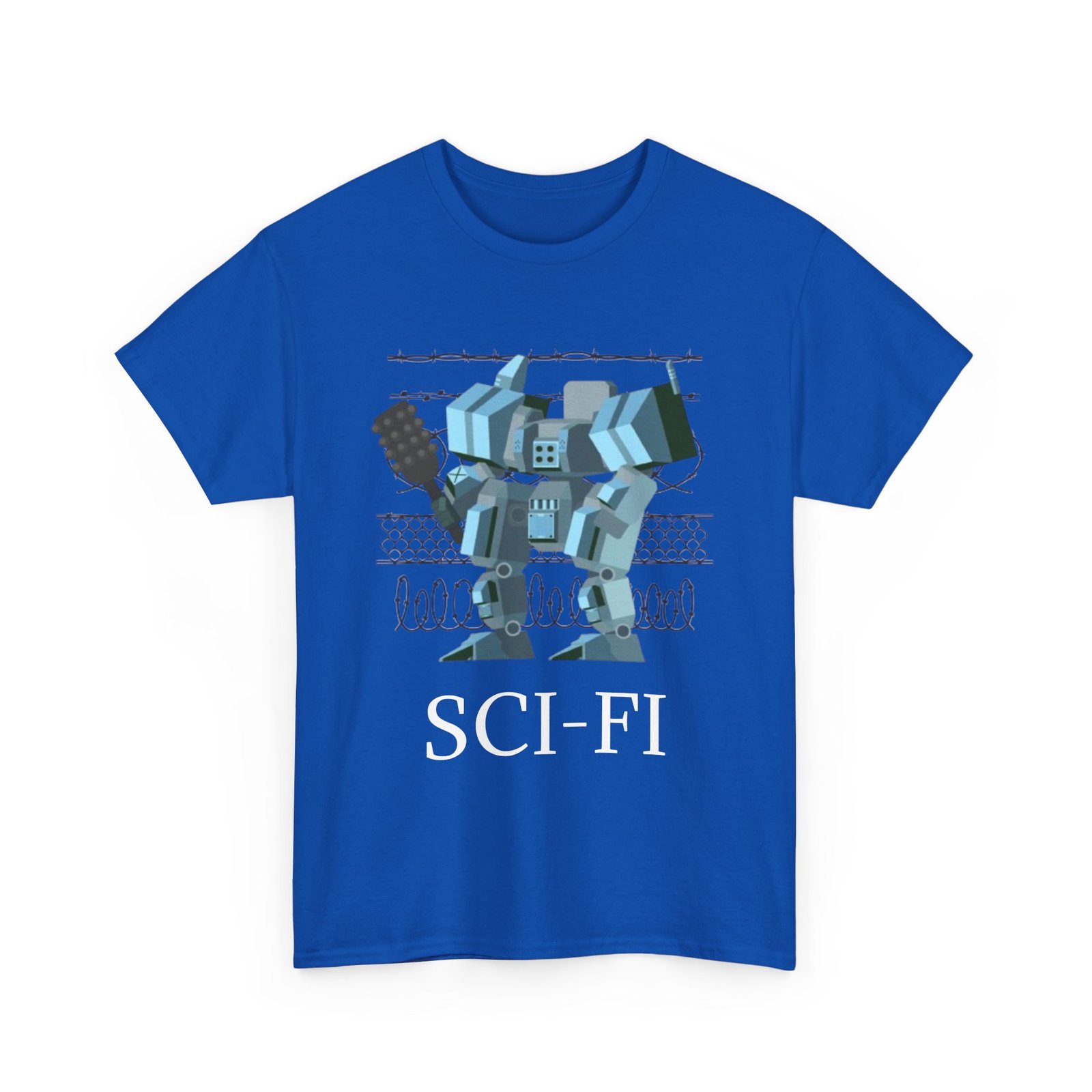 Sci-Fi Robot Futuristic Tee, Unisex Cotton T-Shirt, Geeky Clothing, Perfect Gift for Sci-Fi Lovers, Casual Wear, Unique Graphic Tee - Image 47