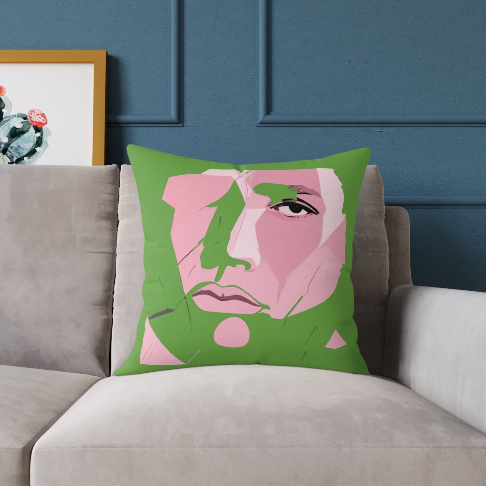 Abstract Square Poly Canvas Pillow - Image 11