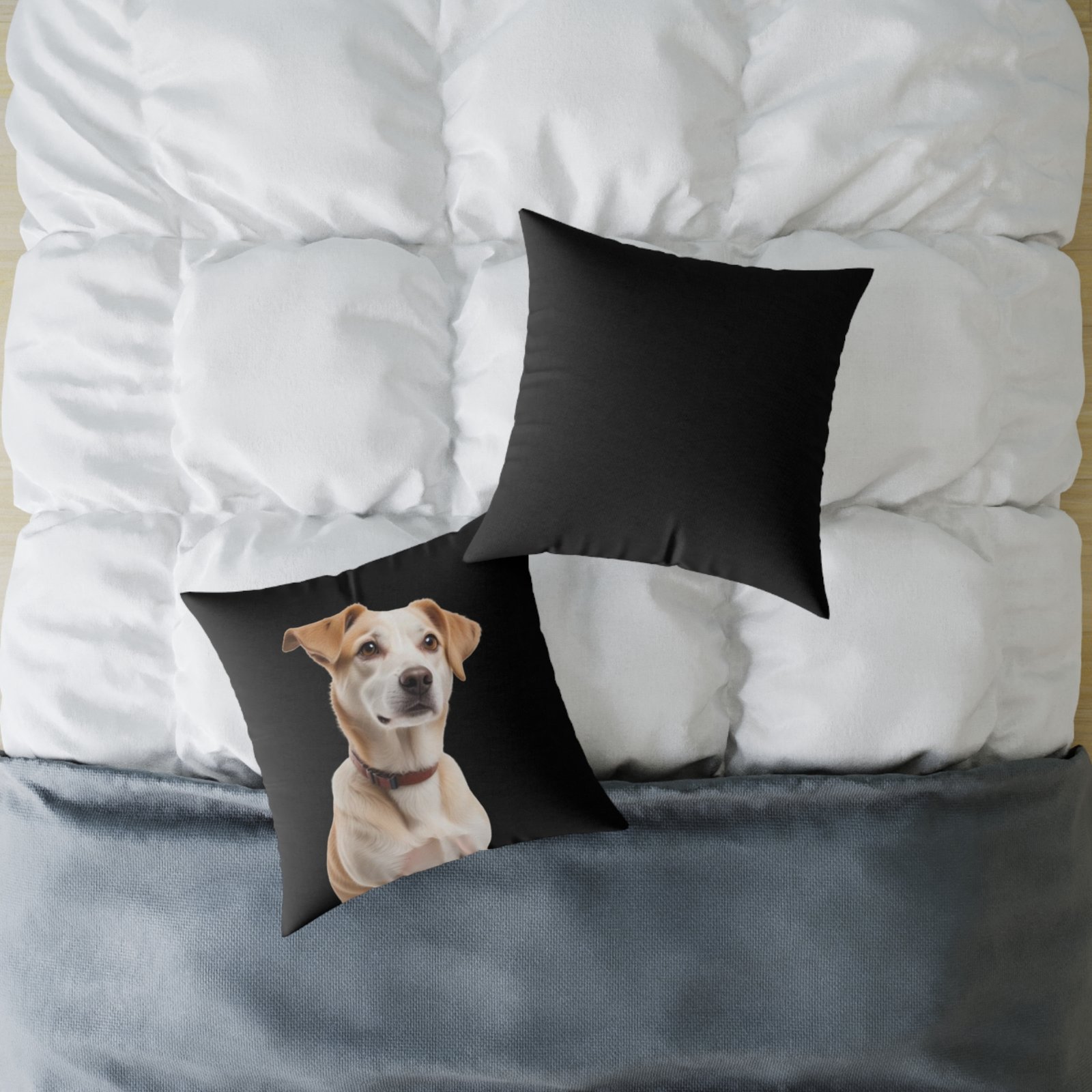 Jack Russell Square Poly Canvas Pillow - Image 12