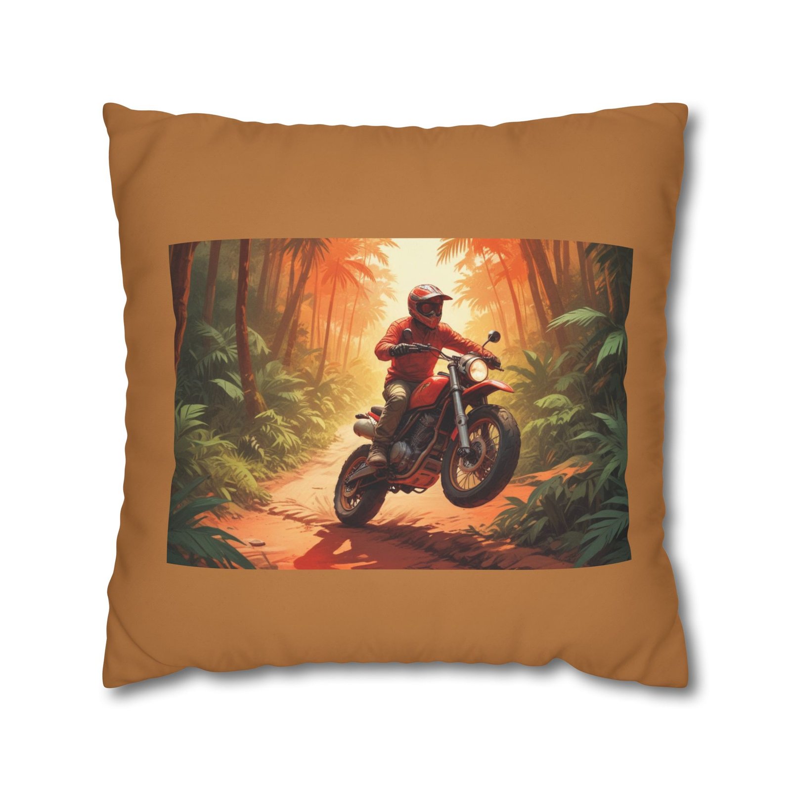 Scrambling Bikes Square Poly Canvas Pillowcase - Image 13