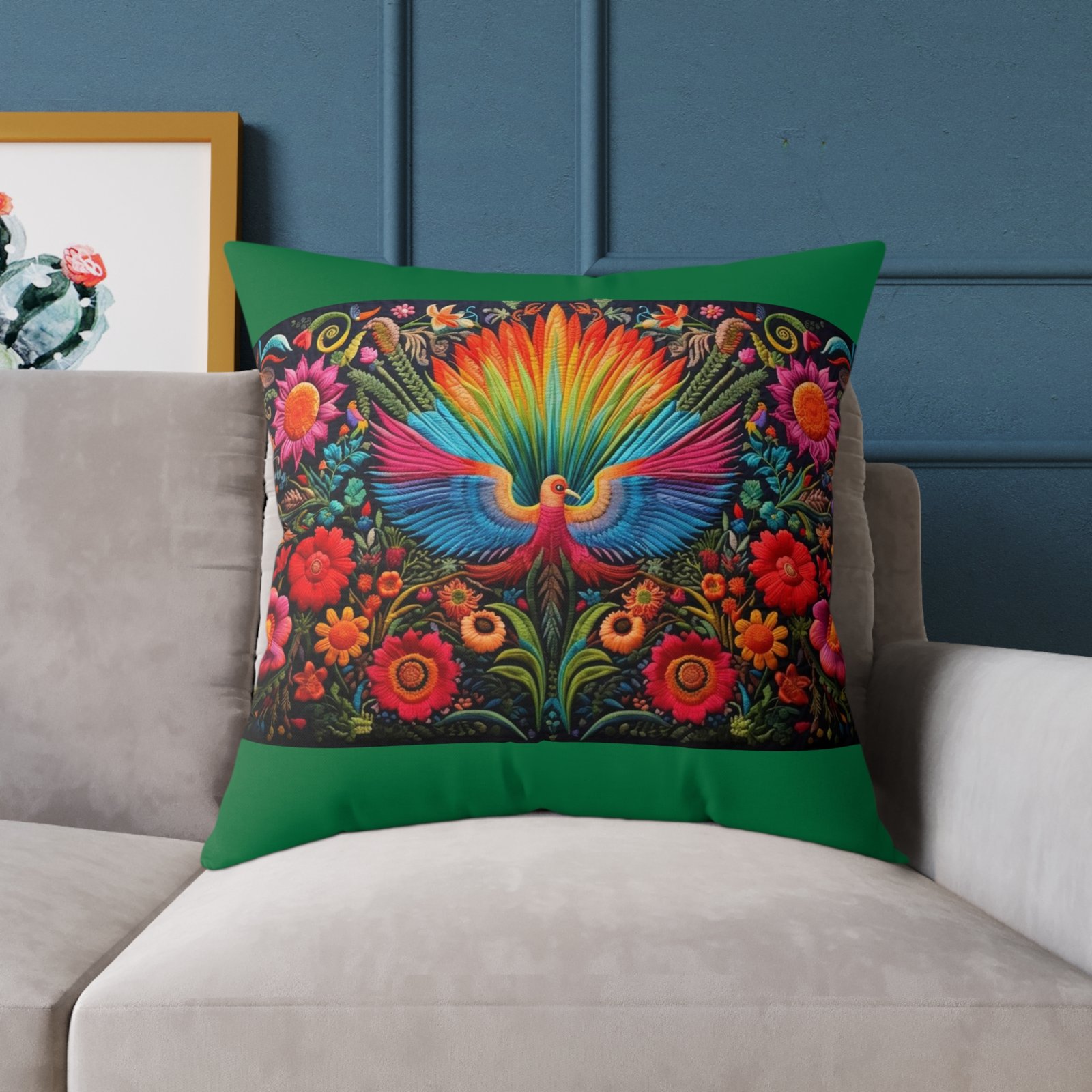 Mexico Square Poly Canvas Pillow - Image 19