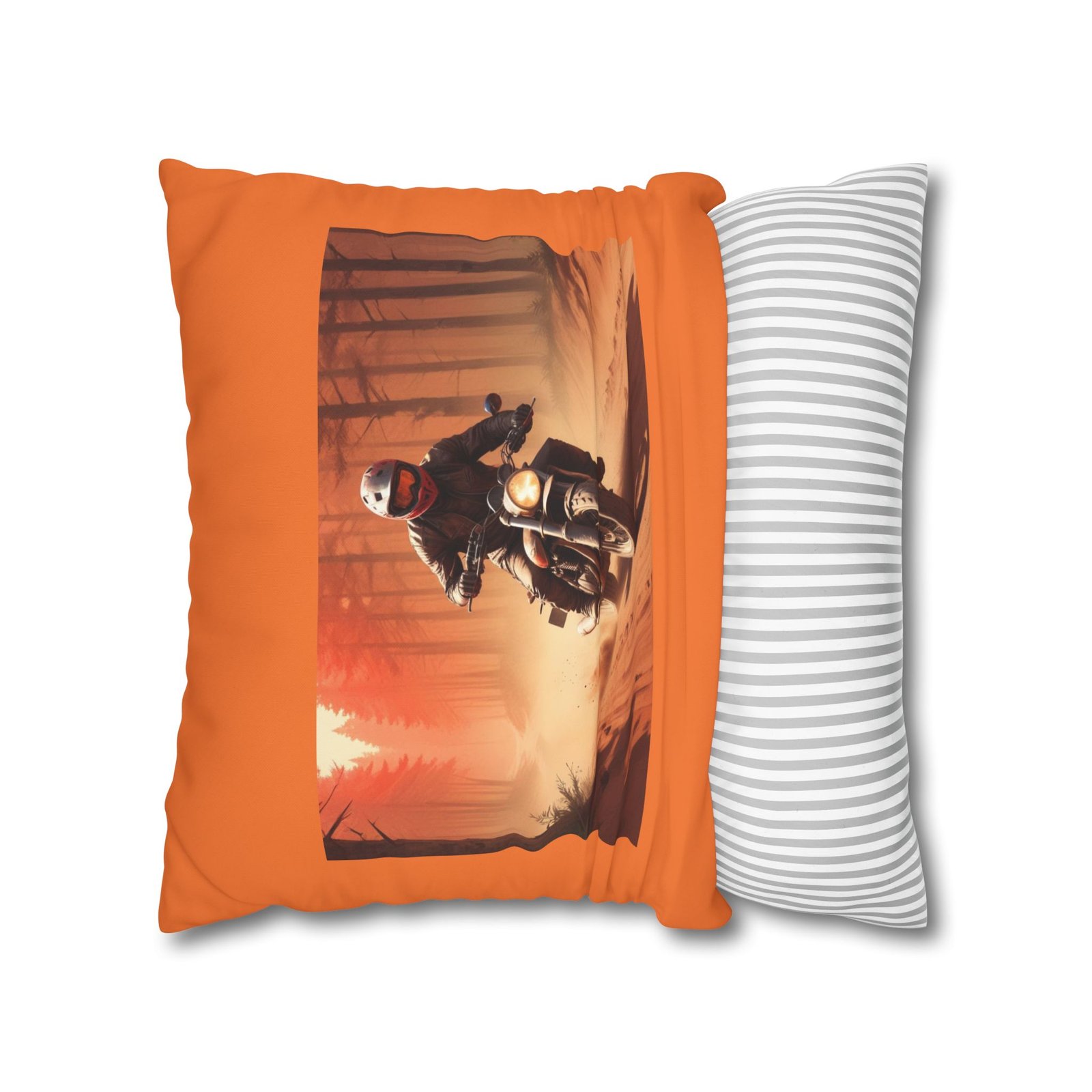 Scrambling Bikes Square Poly Canvas Pillowcase - Image 10