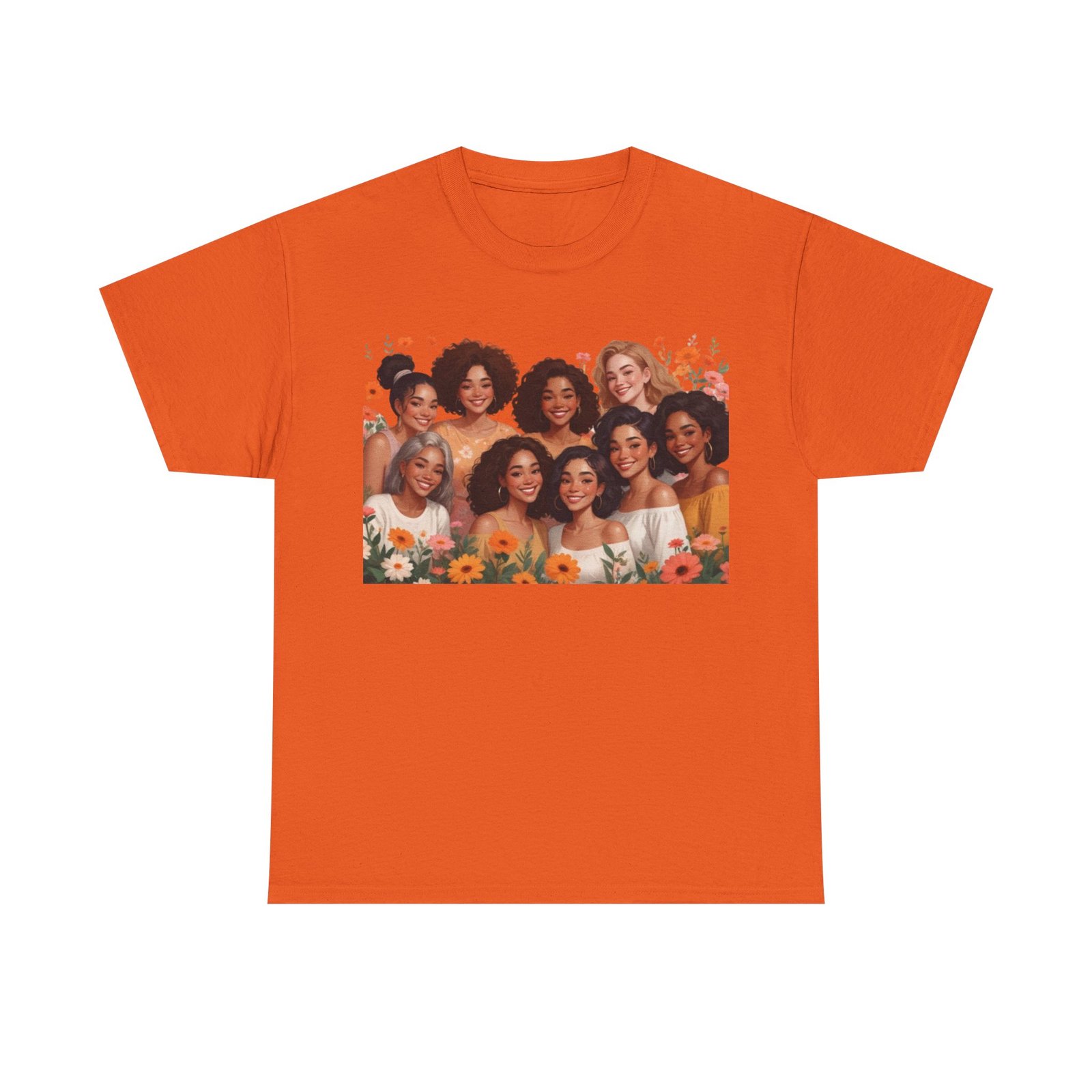 Among The Flowers Unisex Heavy Cotton Tee - Image 21
