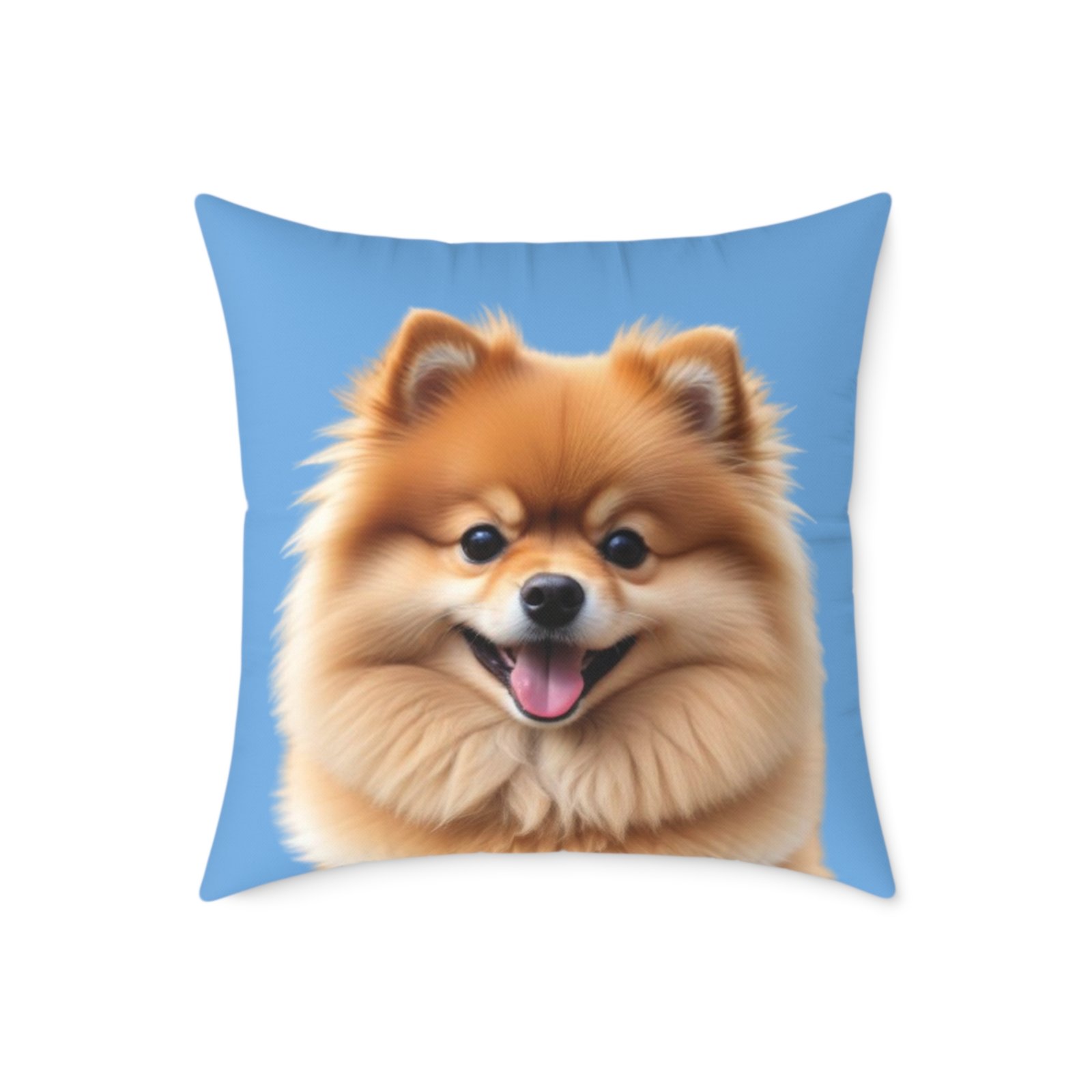 Pomeranian Dog Square Poly Canvas Pillow - Image 13