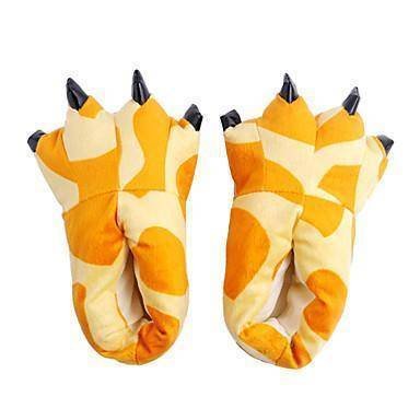 Winter Soft Warm Dinosaur Paw Funny Slippers for Men Women Kids Parent-child Home House Slipper Shoes Room Cotton Shoes - Image 4