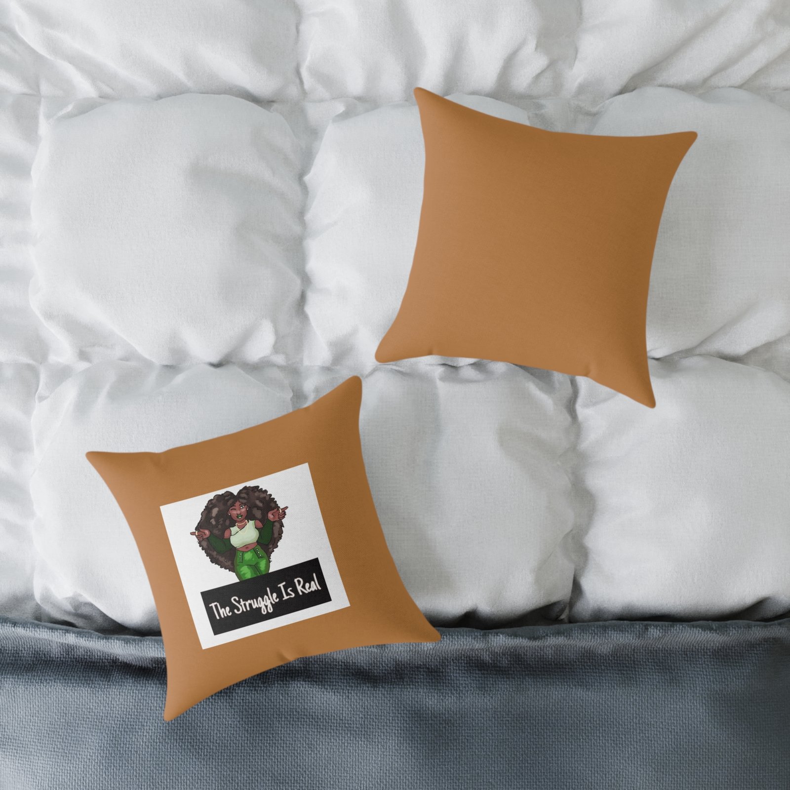 Funny Quote Keeping It Real Poly Canvas Pillow Cushion 08 - Image 4