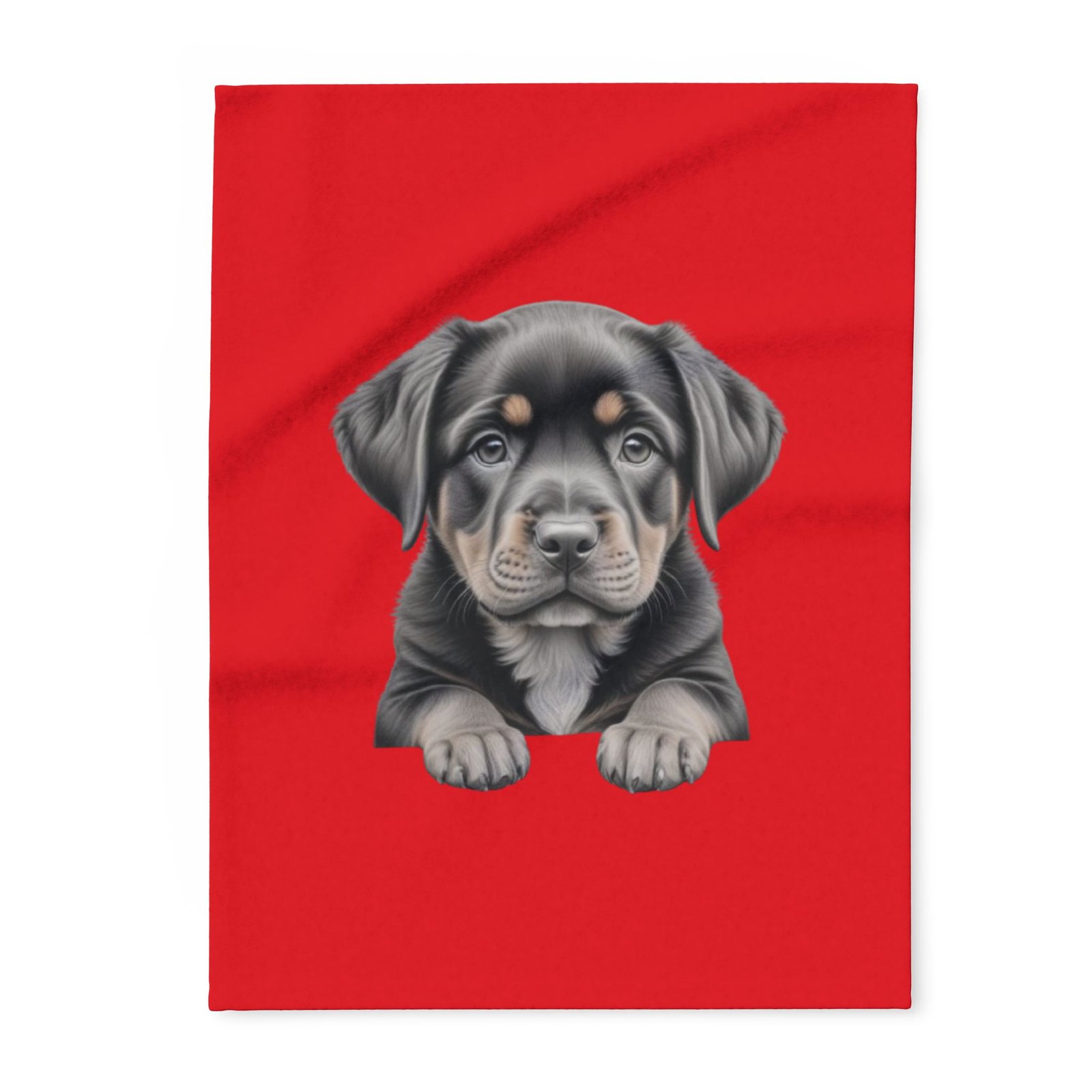 Rottweiller Puppy Arctic Fleece Blanket
