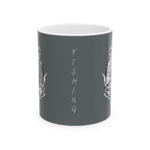 Fishing Fish Water Sports Ceramic Mug - Perfect for Coffee Lovers, Floral Art, Home Decor, Gift Ideas, 11oz, 15oz